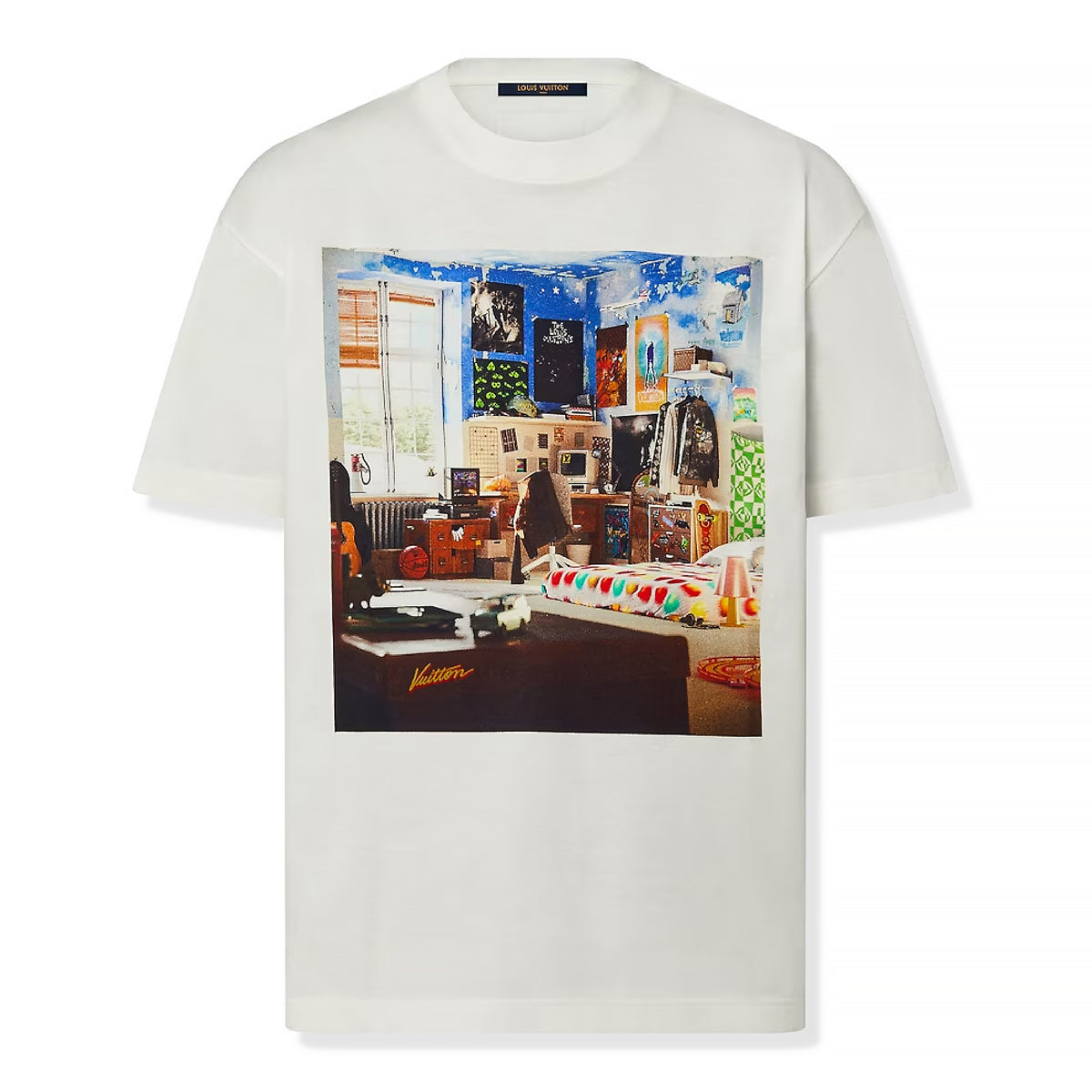 Louis Vuitton LV Teen Bedroom White T Shirt | 1ABY3Z