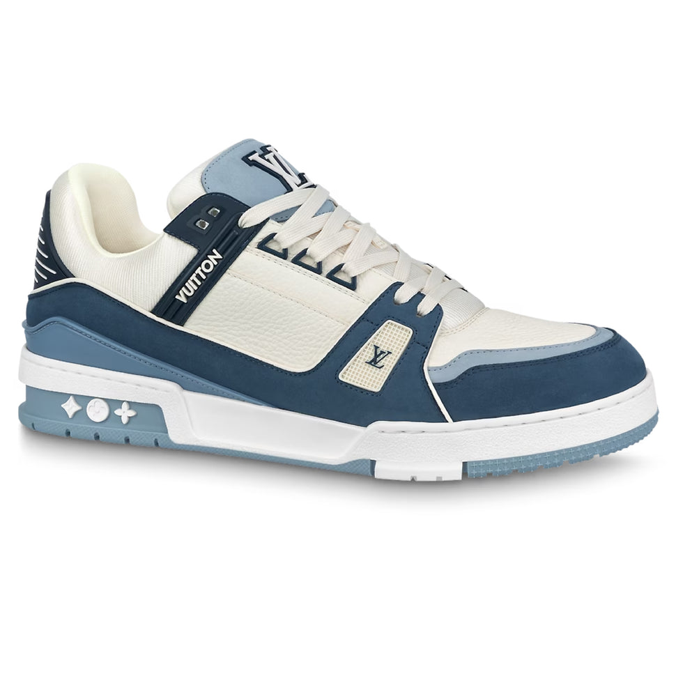 Lv trainer low trainers Louis Vuitton Blue size 13 US in Rubber