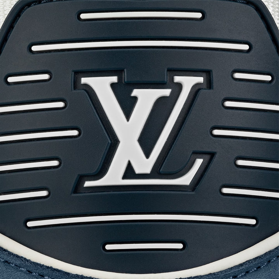 LV face mask blue logo