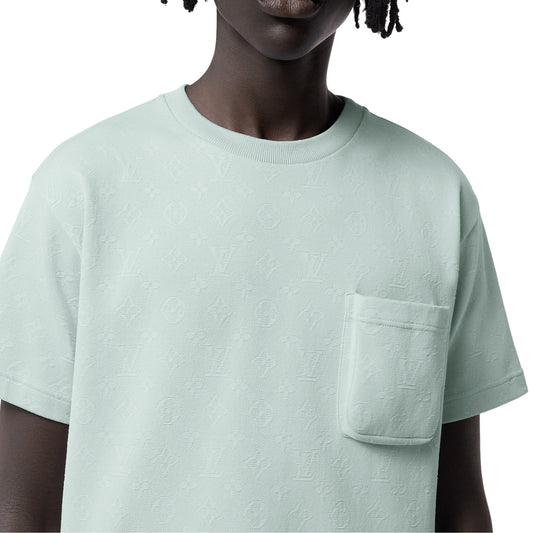 Louis Vuitton Monogram 3D Pocket Cotton Blue T Shirt