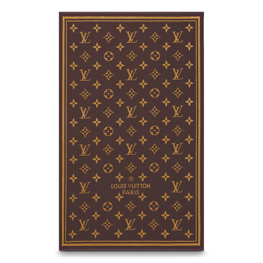Louis Vuitton Monogram Brown Classic Beach Towel