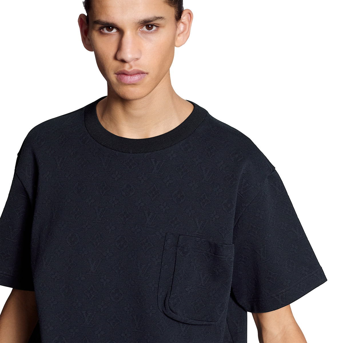 Louis Vuitton Monogram Signature 3D Pocket Cotton T Shirt Dark 