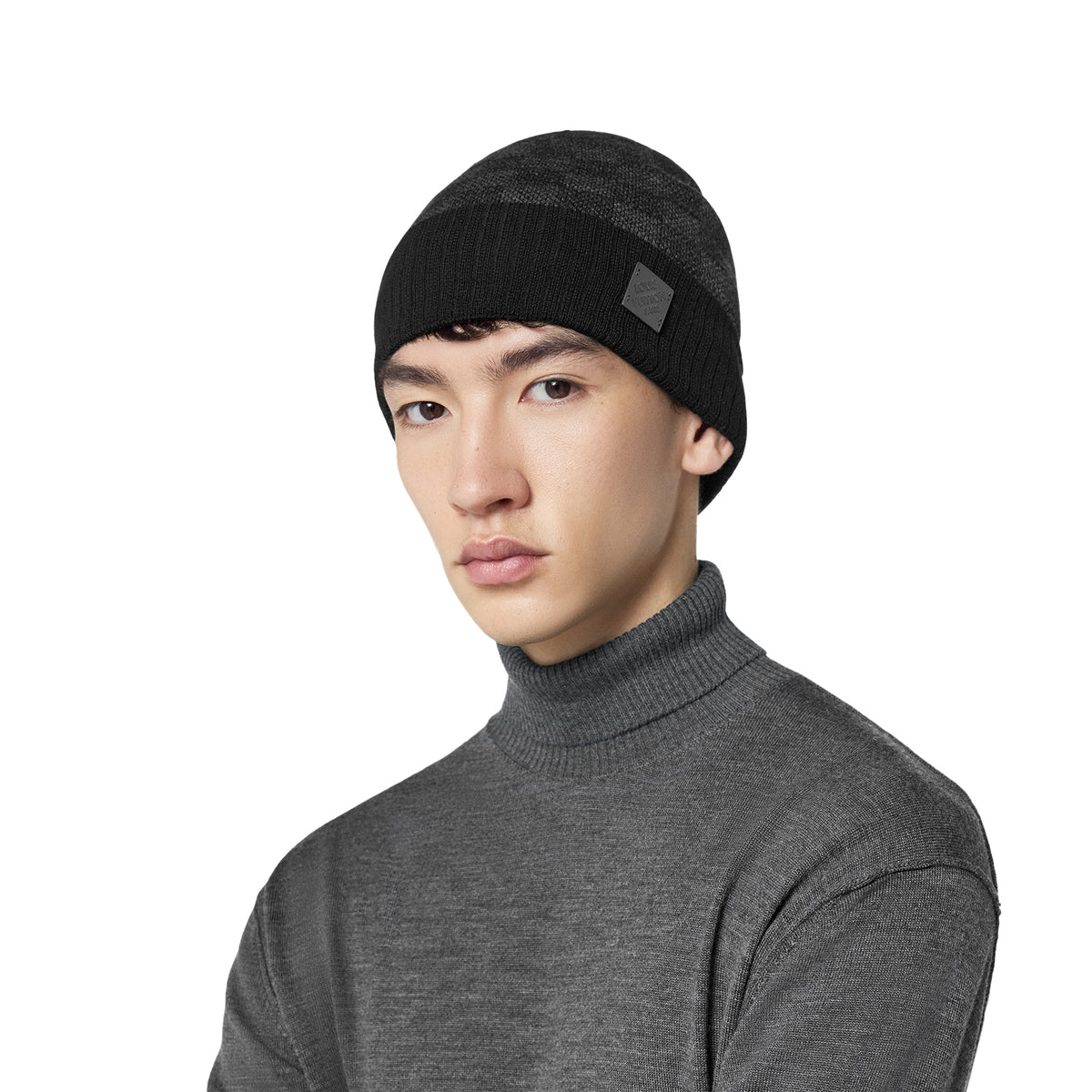 Louis Vuitton Néo Petit Damier Anthracite Beanie & Scarf  display picture 3