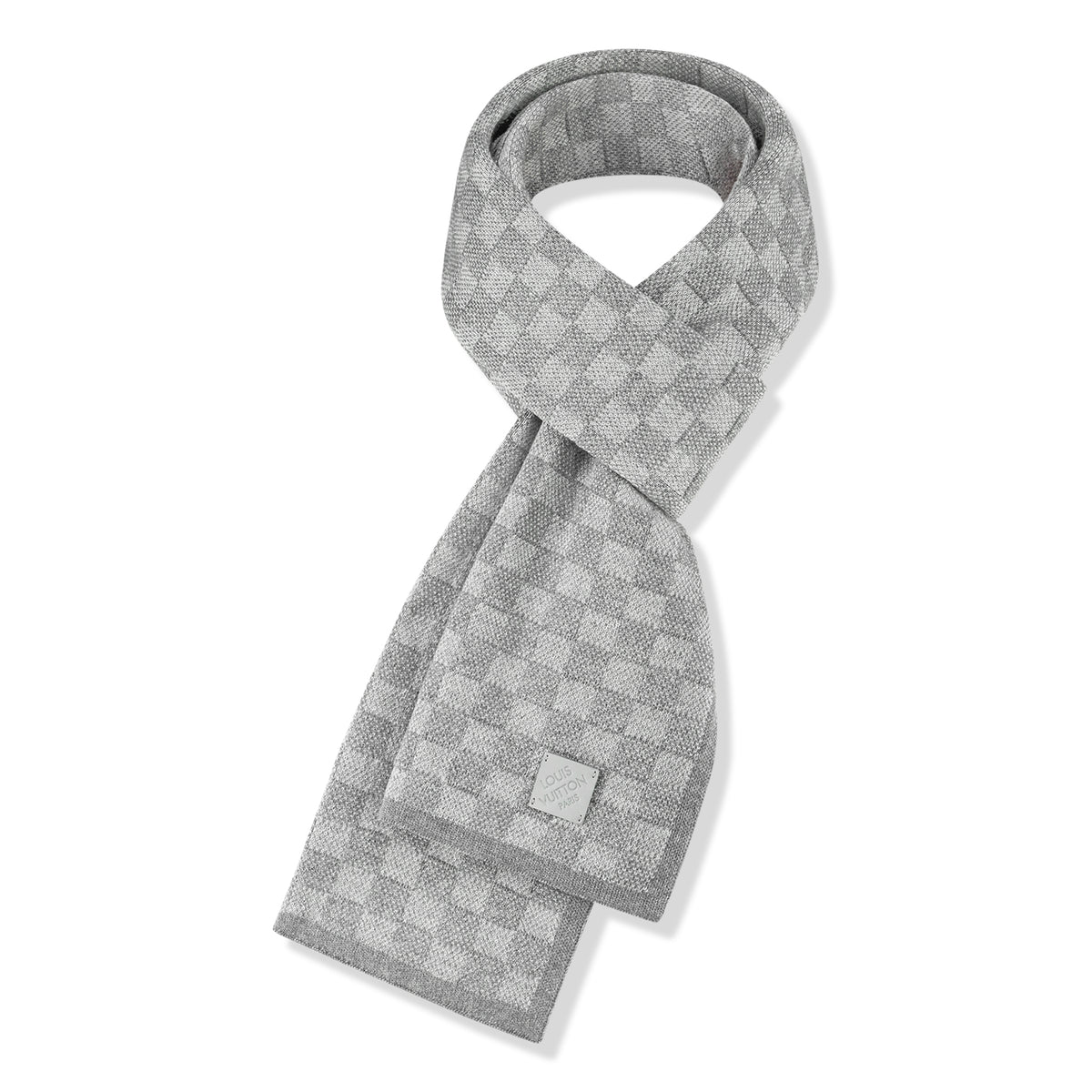Louis Vuitton Néo Petit Damier Grey Beanie Scarf M77985