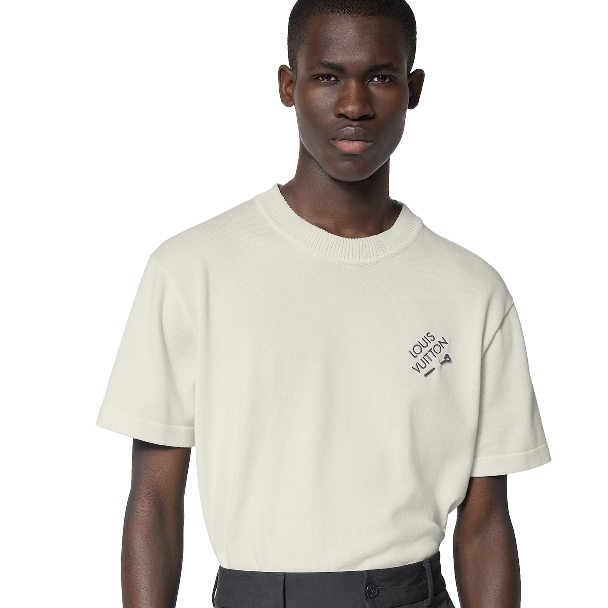 close up model view of louis vuitton signature t shirt nvprod3570064v