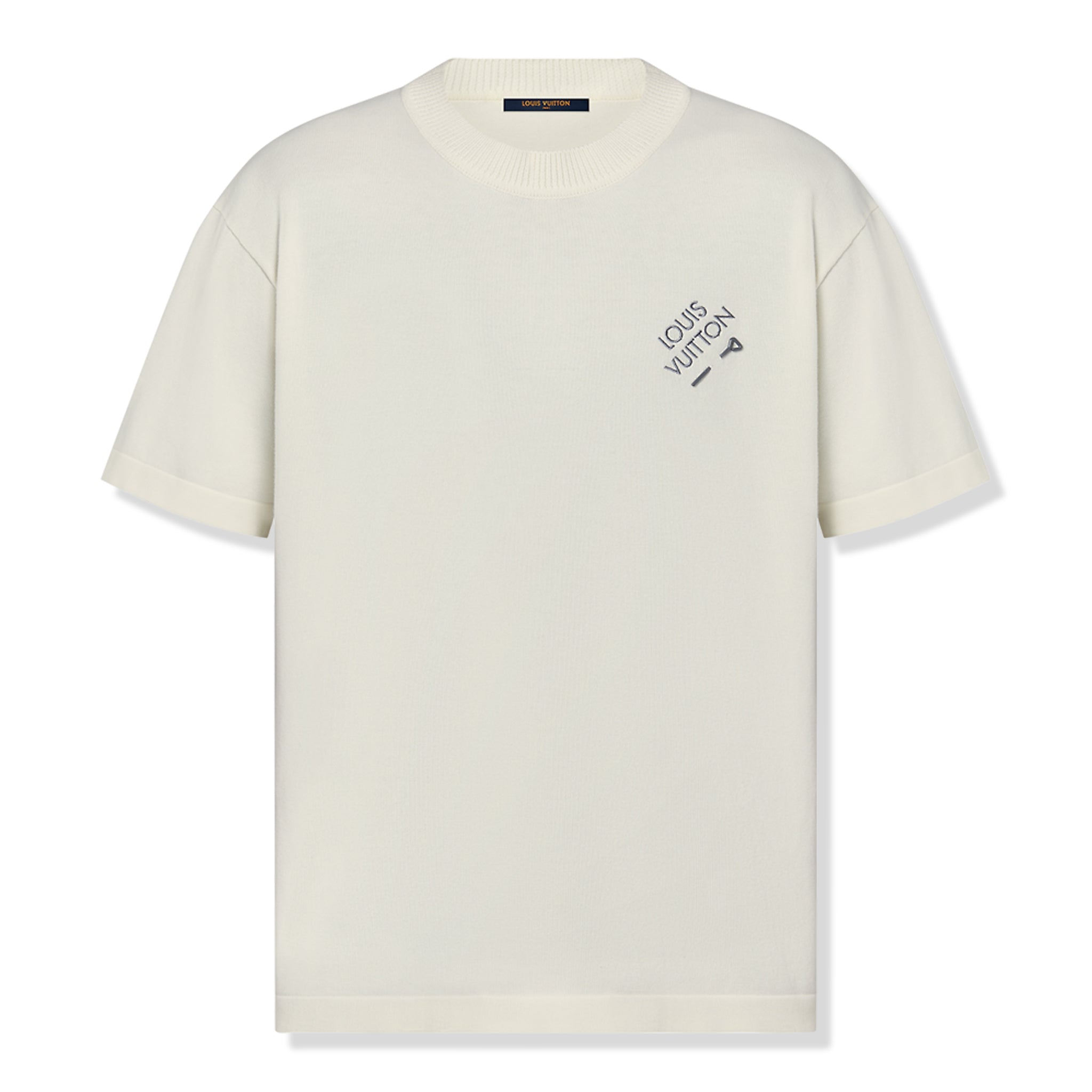 Louis Vuitton Embroidered Signature Crewneck T Shirt White
