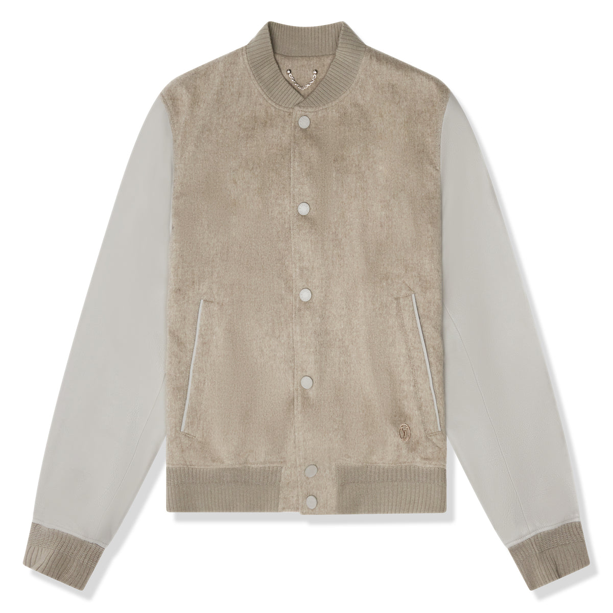 Wool Leather Bomber Jacket