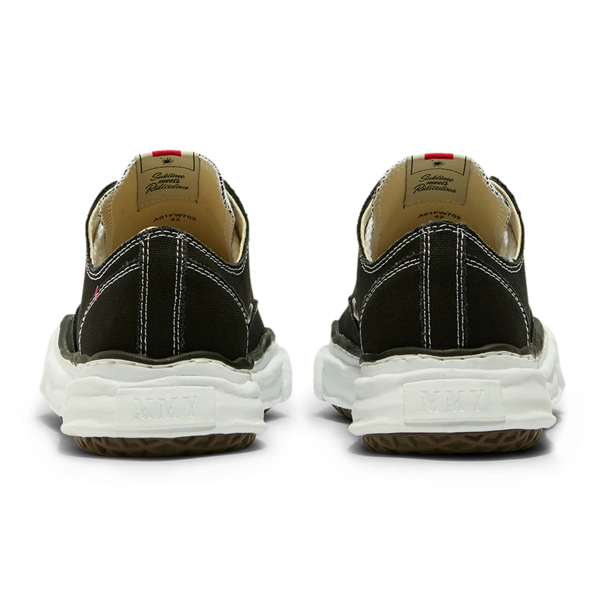 Back view of Maison Mihara Yasuhiro Peterson Original Sole Low Canvas Sneaker A01FW702