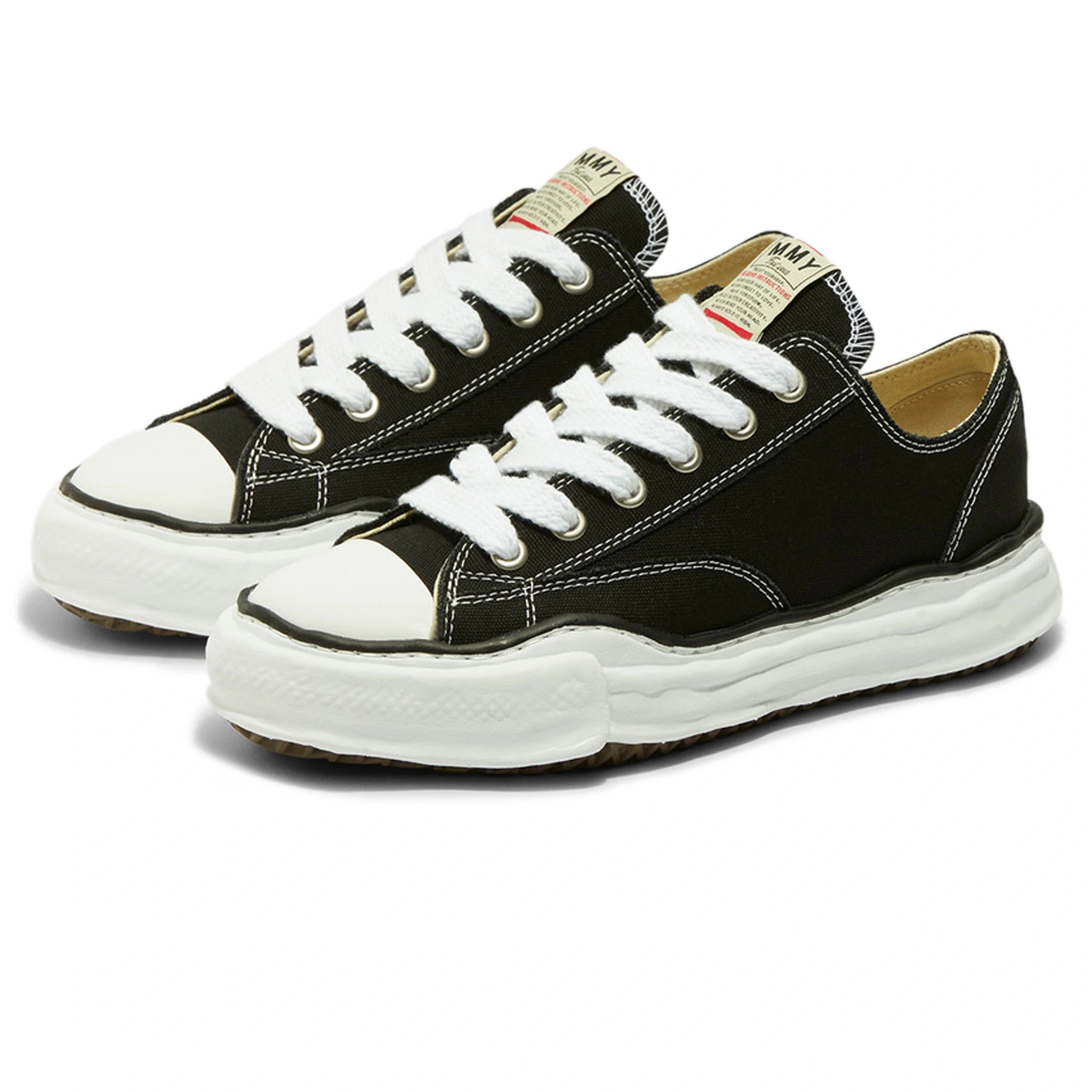 Front side view of Maison Mihara Yasuhiro Peterson Original Sole Low Canvas Sneaker A01FW702