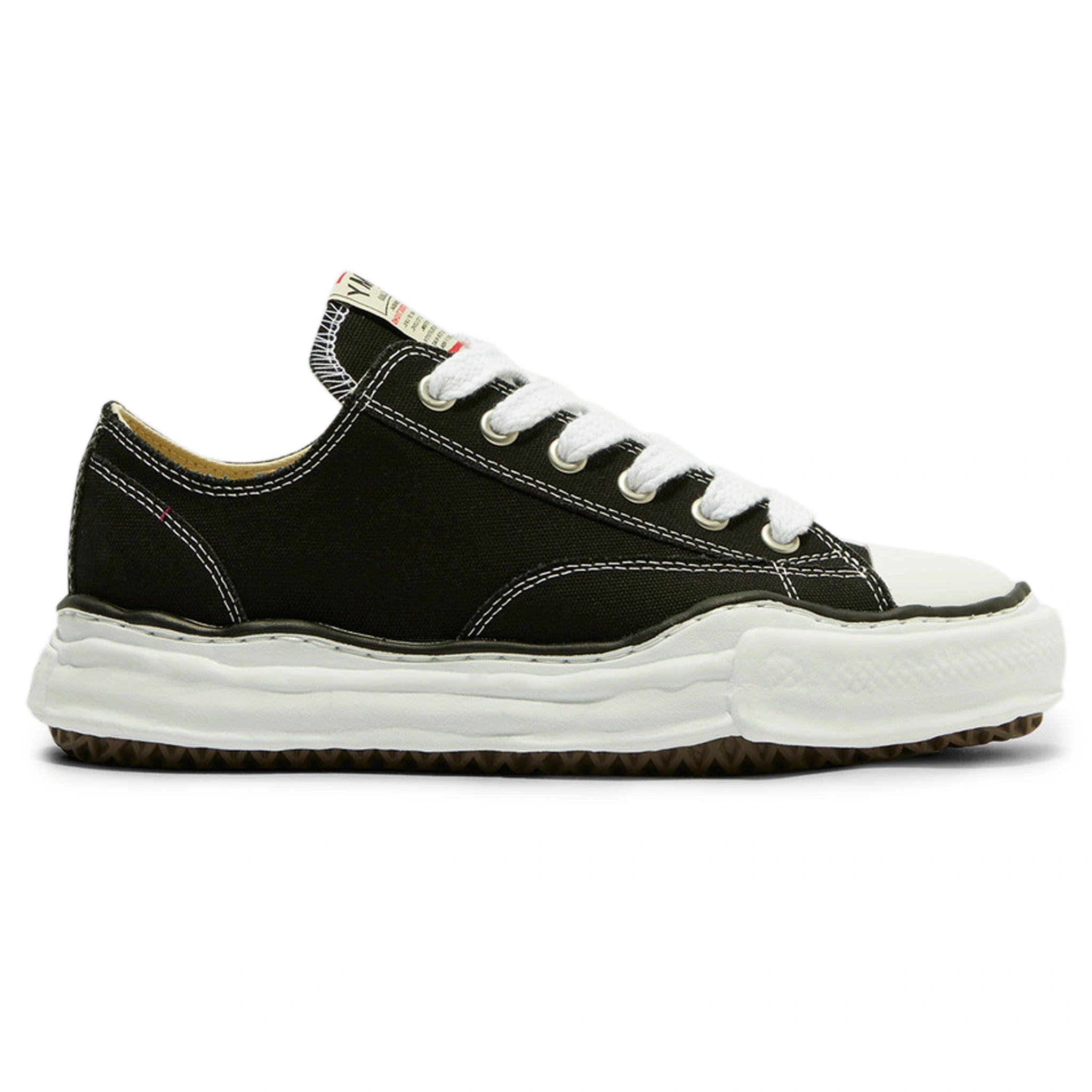 Side view of Maison Mihara Yasuhiro Peterson Original Sole Low Canvas Sneaker A01FW702