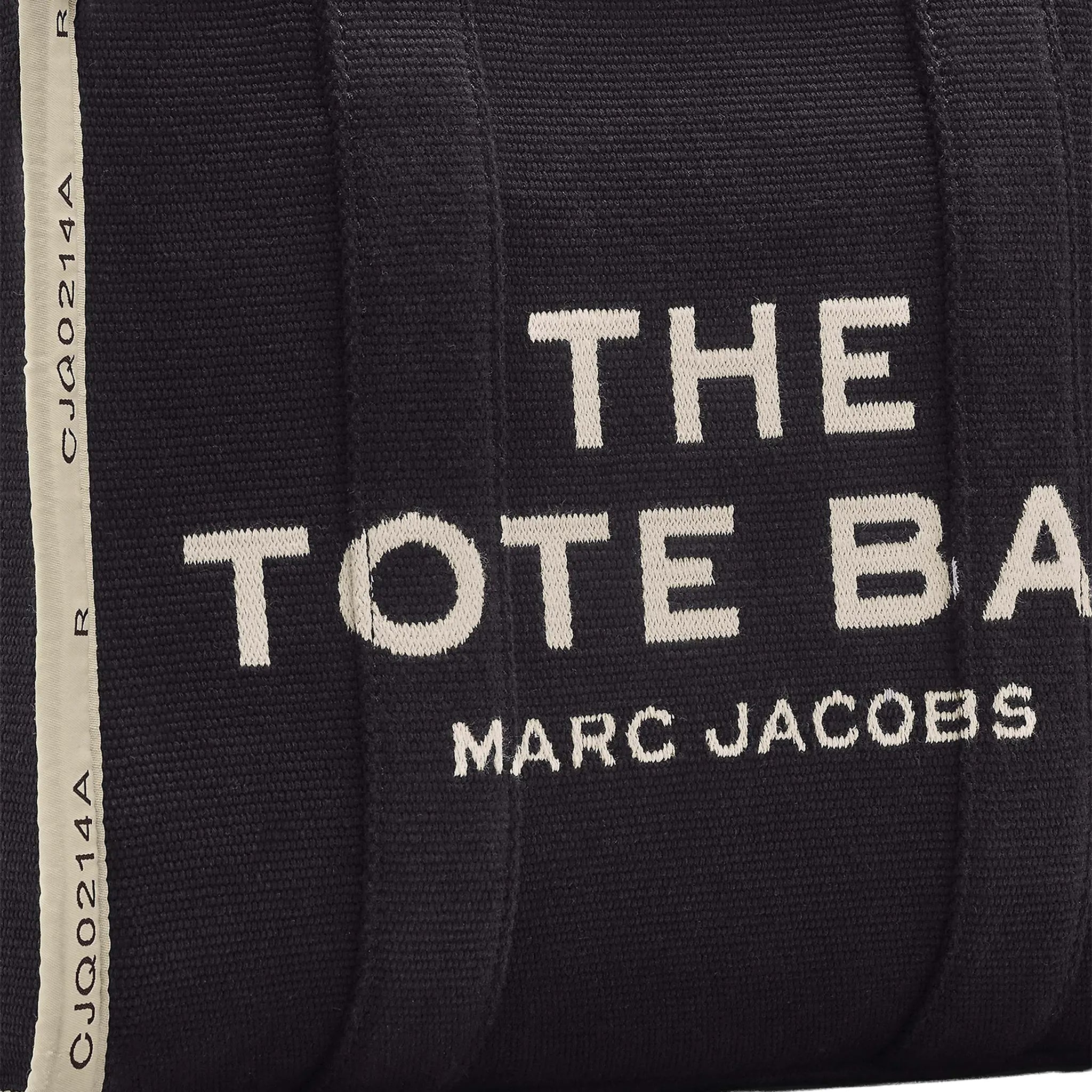 Detaoiled View of Mark Jacobs Medium Jacquard Black Tote Bag M0017027