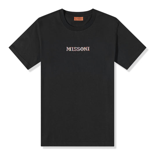 Missoni Embroidered Logo Optic Black T Shirt