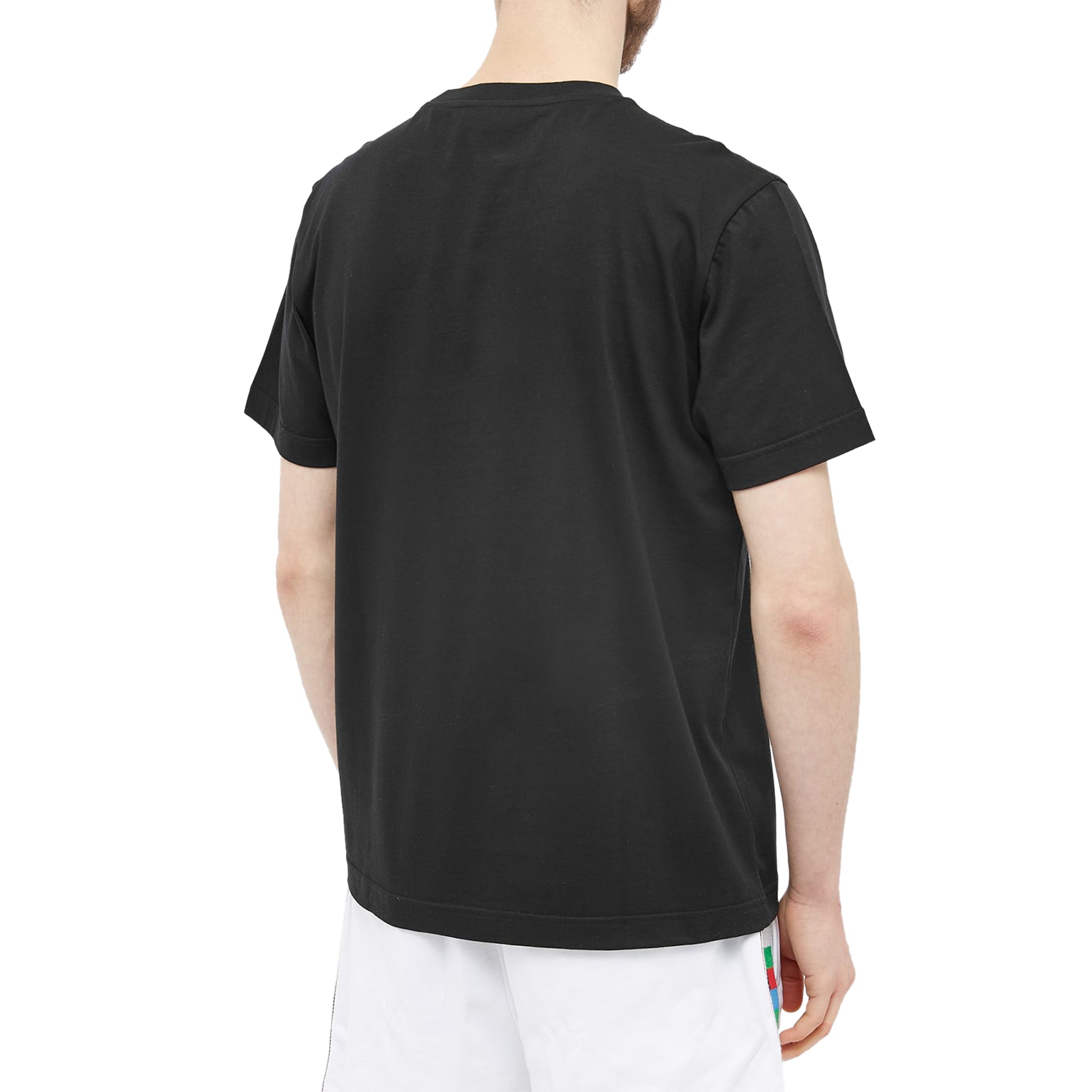 Back model view of Missoni Embroidered Logo Optic Black T Shirt UC22SL03BJ00C7S91AN