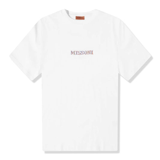 Missoni Embroidered Logo Optic White T Shirt