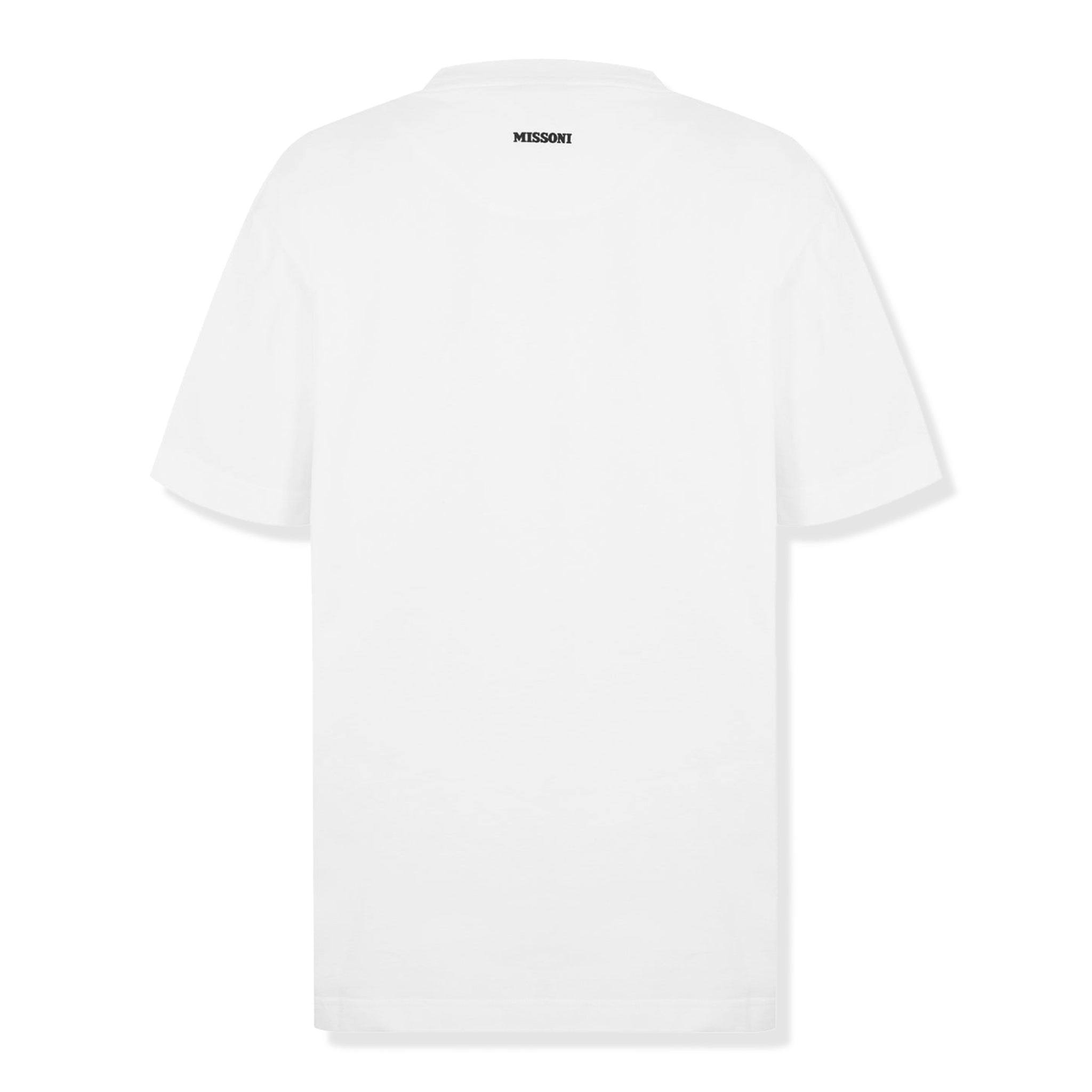 Image of Missoni Zigzag White Multicolour Pocket T Shirt