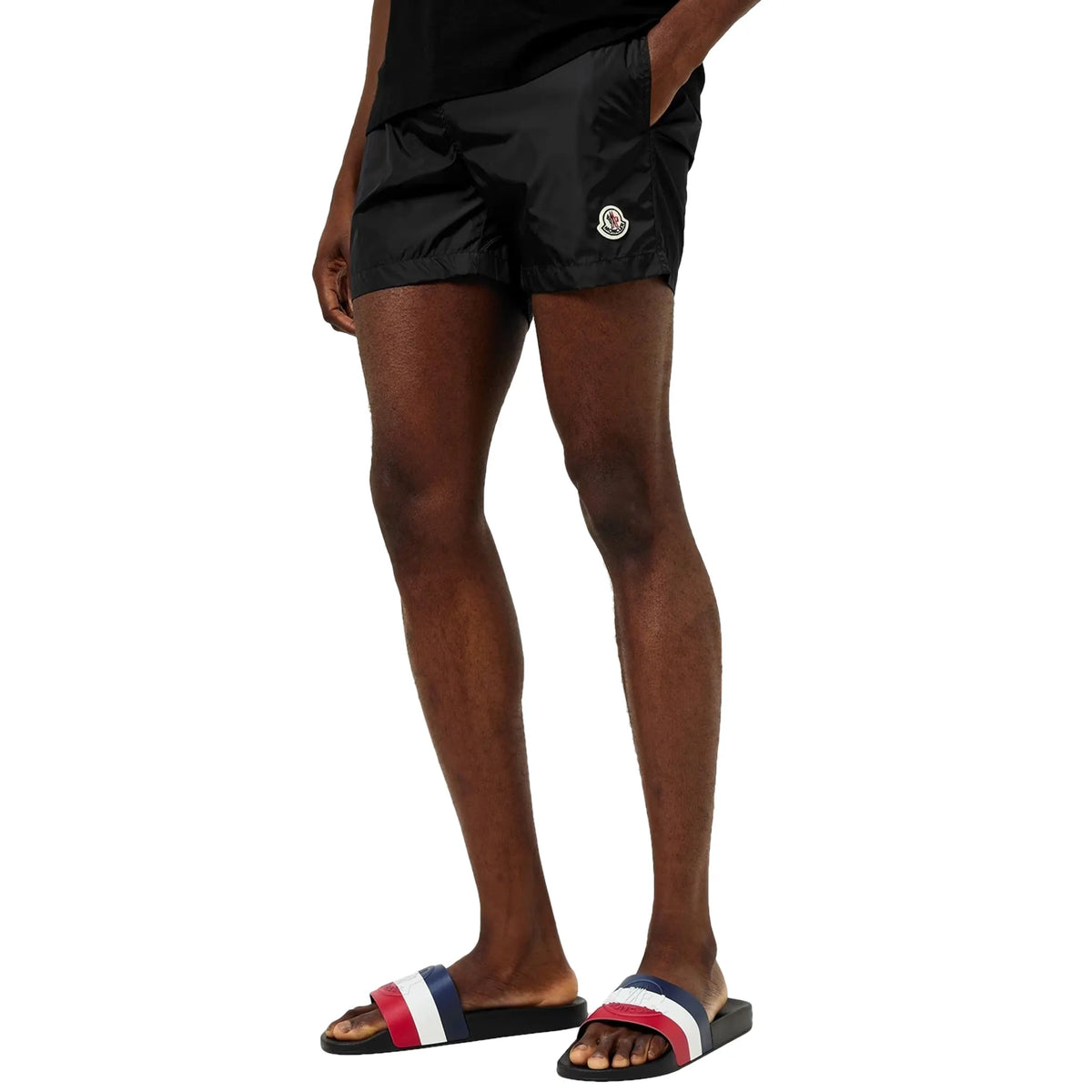 Moncler Basile Black Sliders | J109A4C0003001A49998