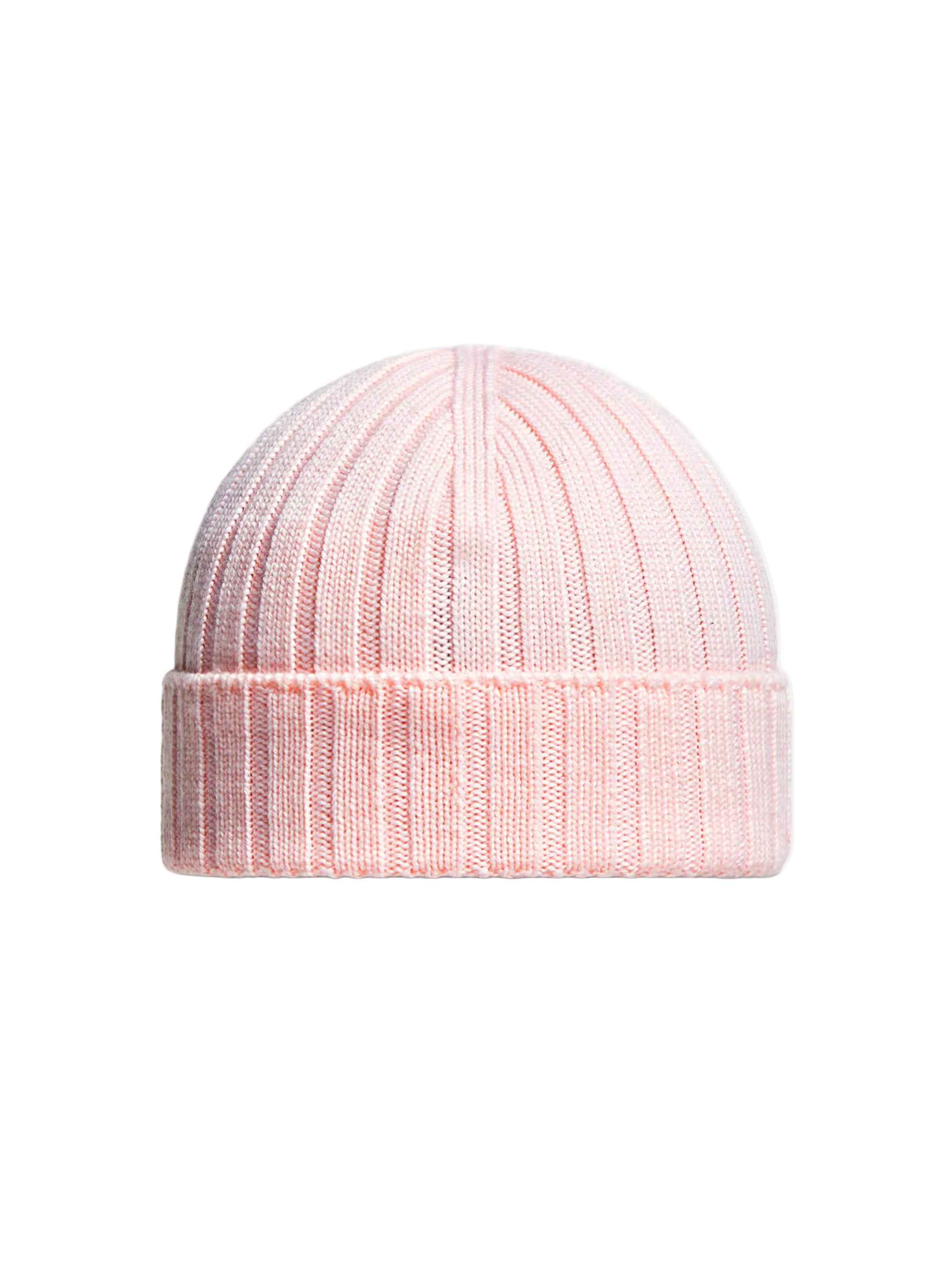Back View of Moncler Enfant Baby Girls Wool Pink Beanie MONA5029101157