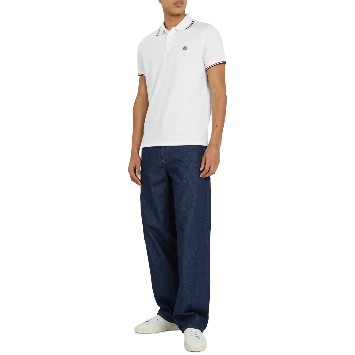 Moncler Logo Cotton Maglia Polo Shirt | K10918A7030084556001