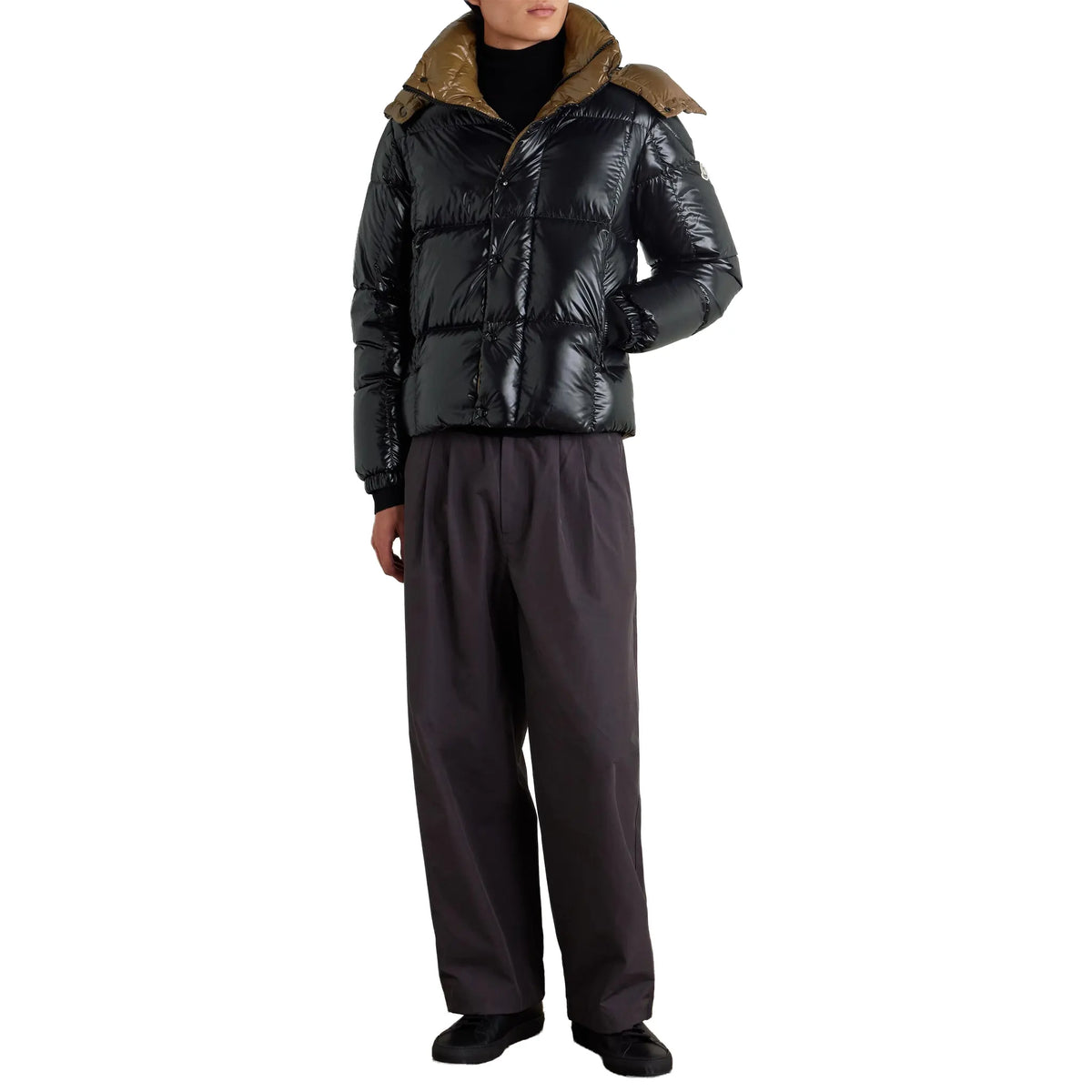 Moncler Parana Hooded Short Down Black Jacket | K20911A00187597Z8