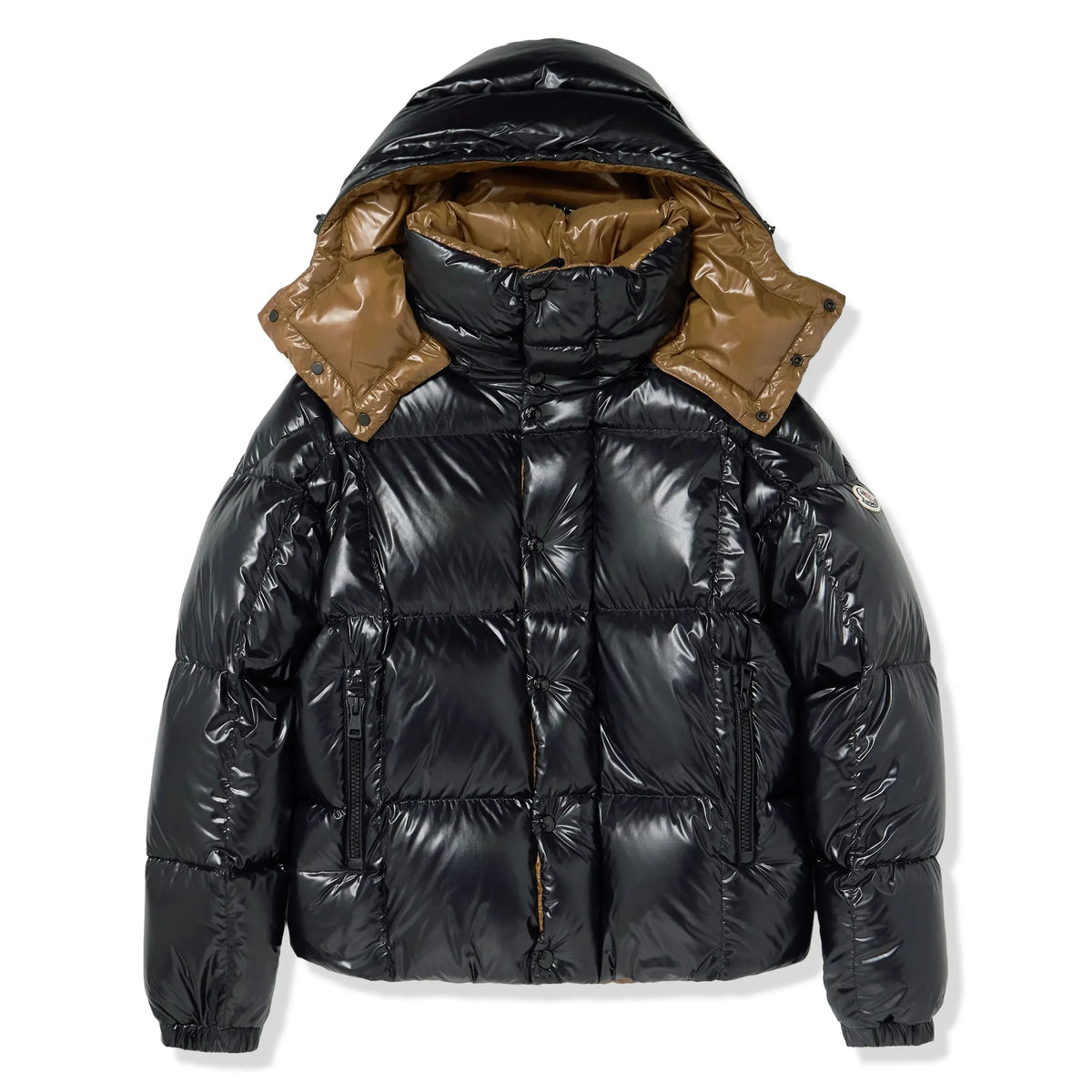 Moncler Parana Hooded Short Down Black Jacket | K20911A00187597Z8