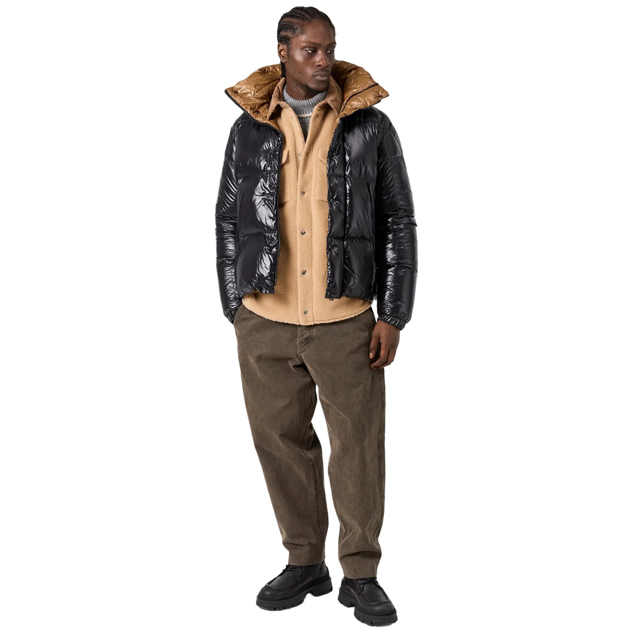 Moncler Parana Hooded Short Down Black Jacket