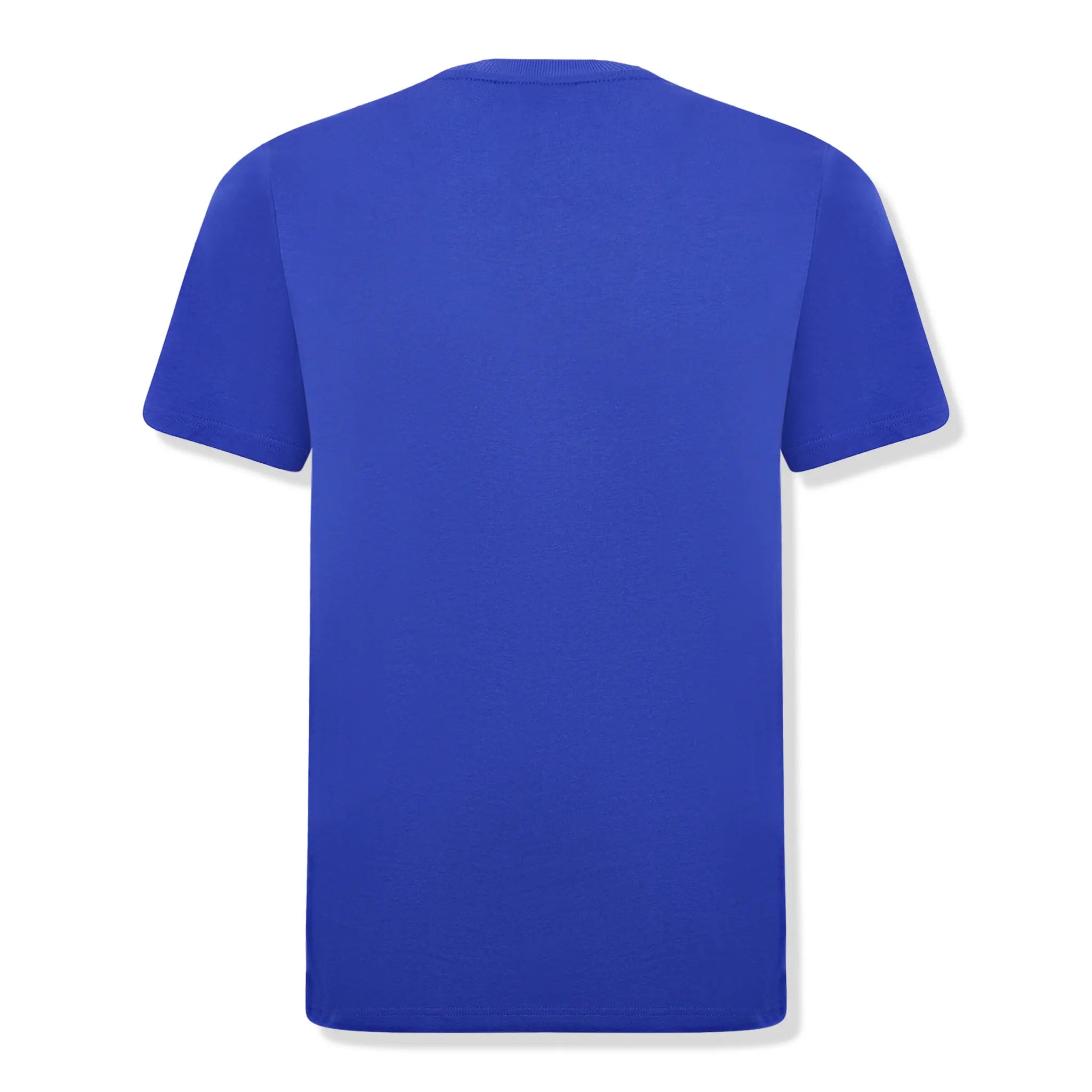 Back view of Moncler Patch Logo Blue T Shirt