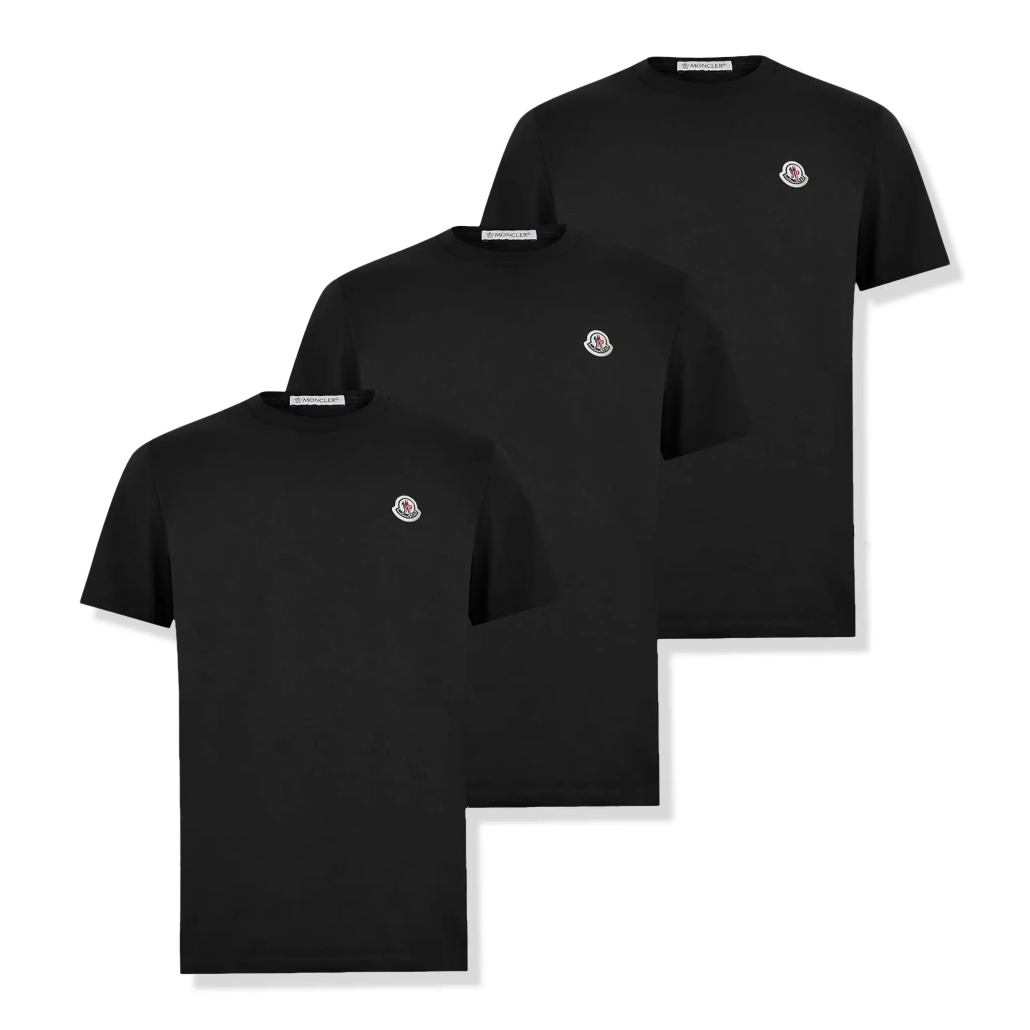 3 Pack view of Moncler SN00 3 pack Black T Shirt J10918C00025829H8