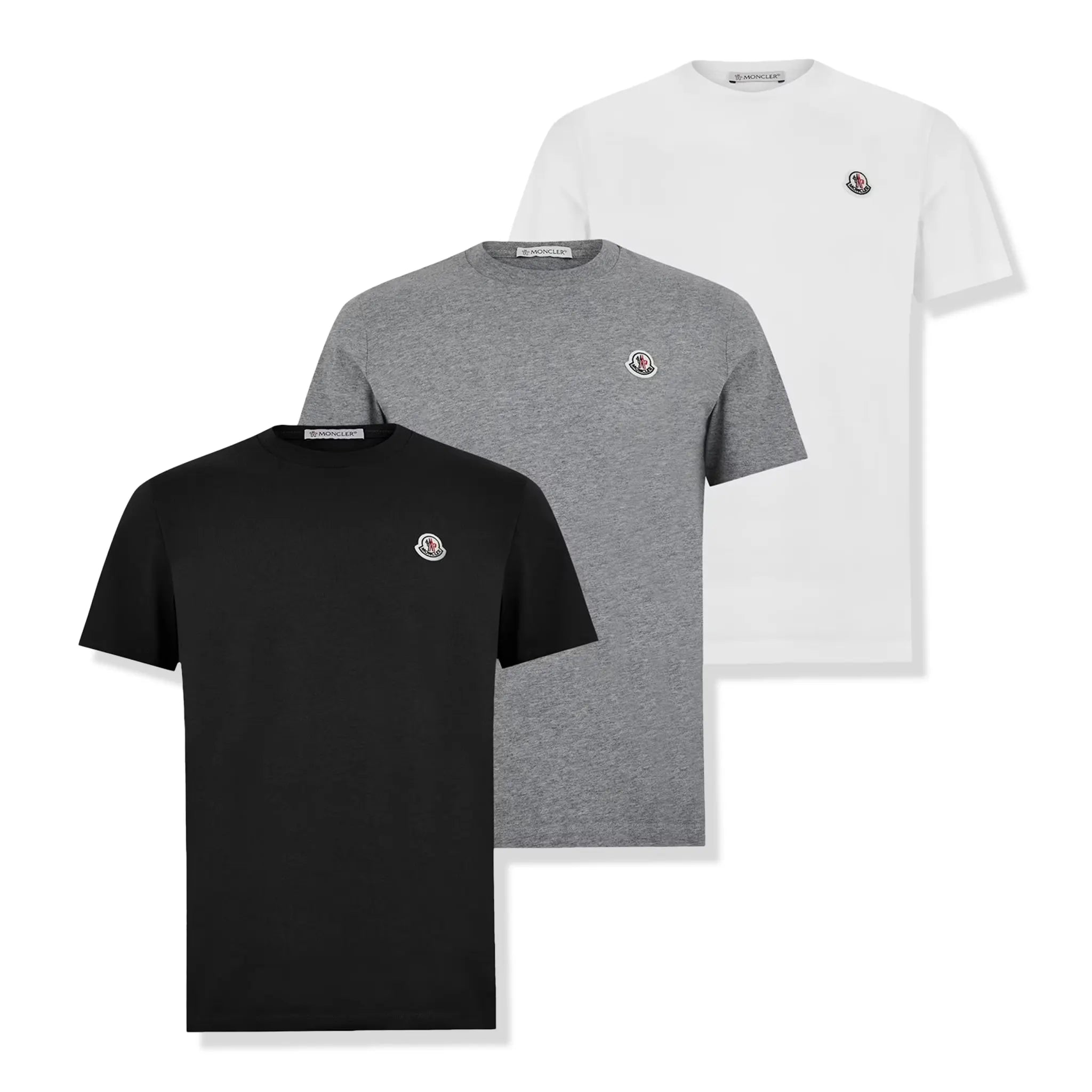 3 Pack view of Moncler SN00 3 pack Multi T Shirt J10918C00025829H8