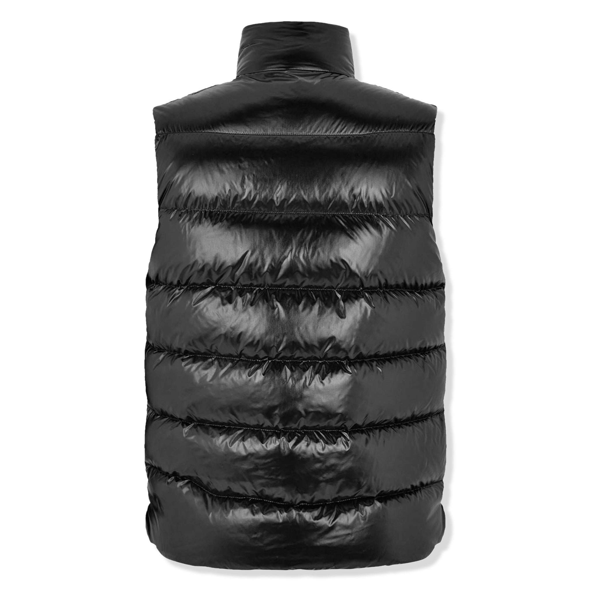 Back View of Moncler Tibb Down Black Gilet K20911A0009668950999