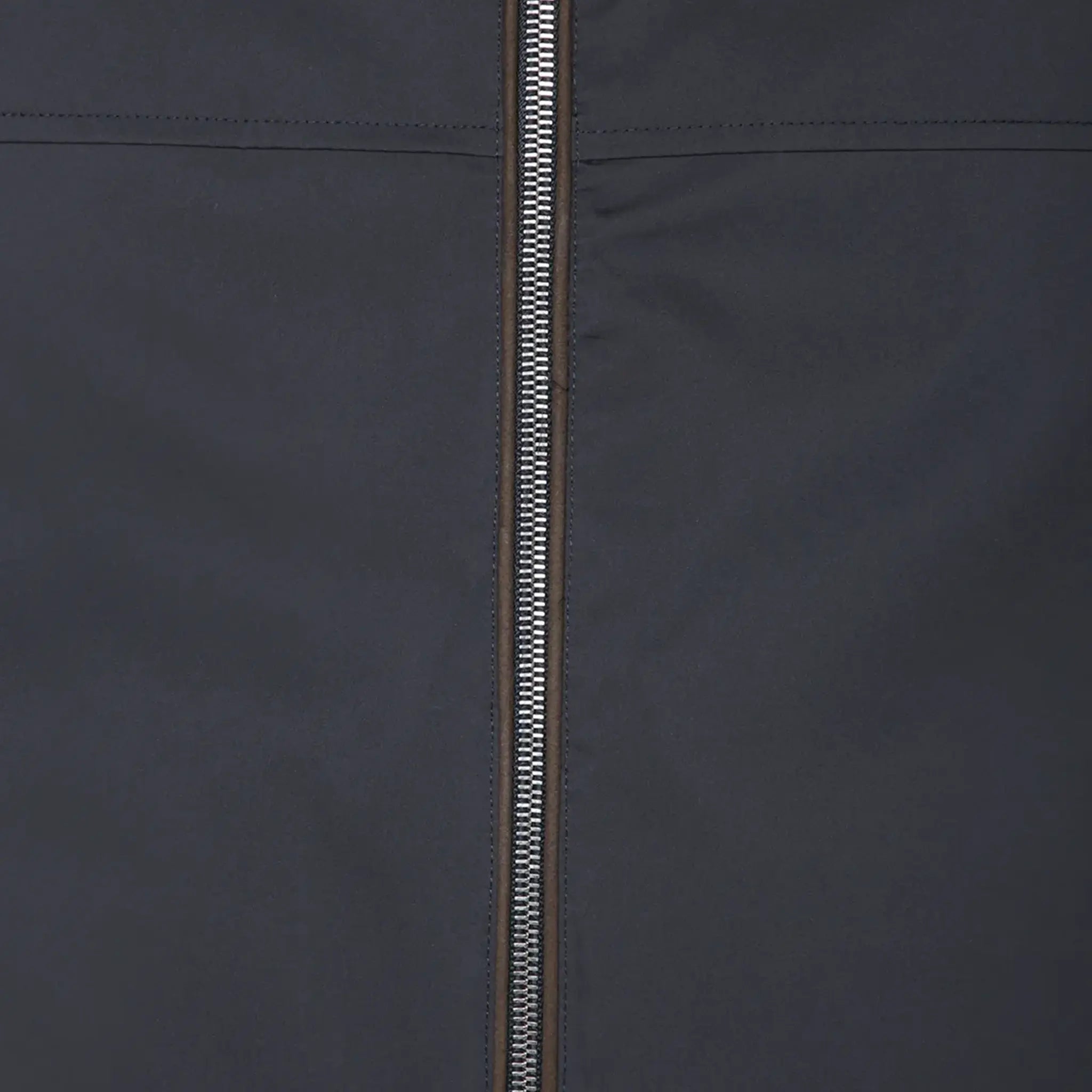Detailed View of Moorer Albori-TJ Blue Hooded Jacket MOUSO100002TEPA025
