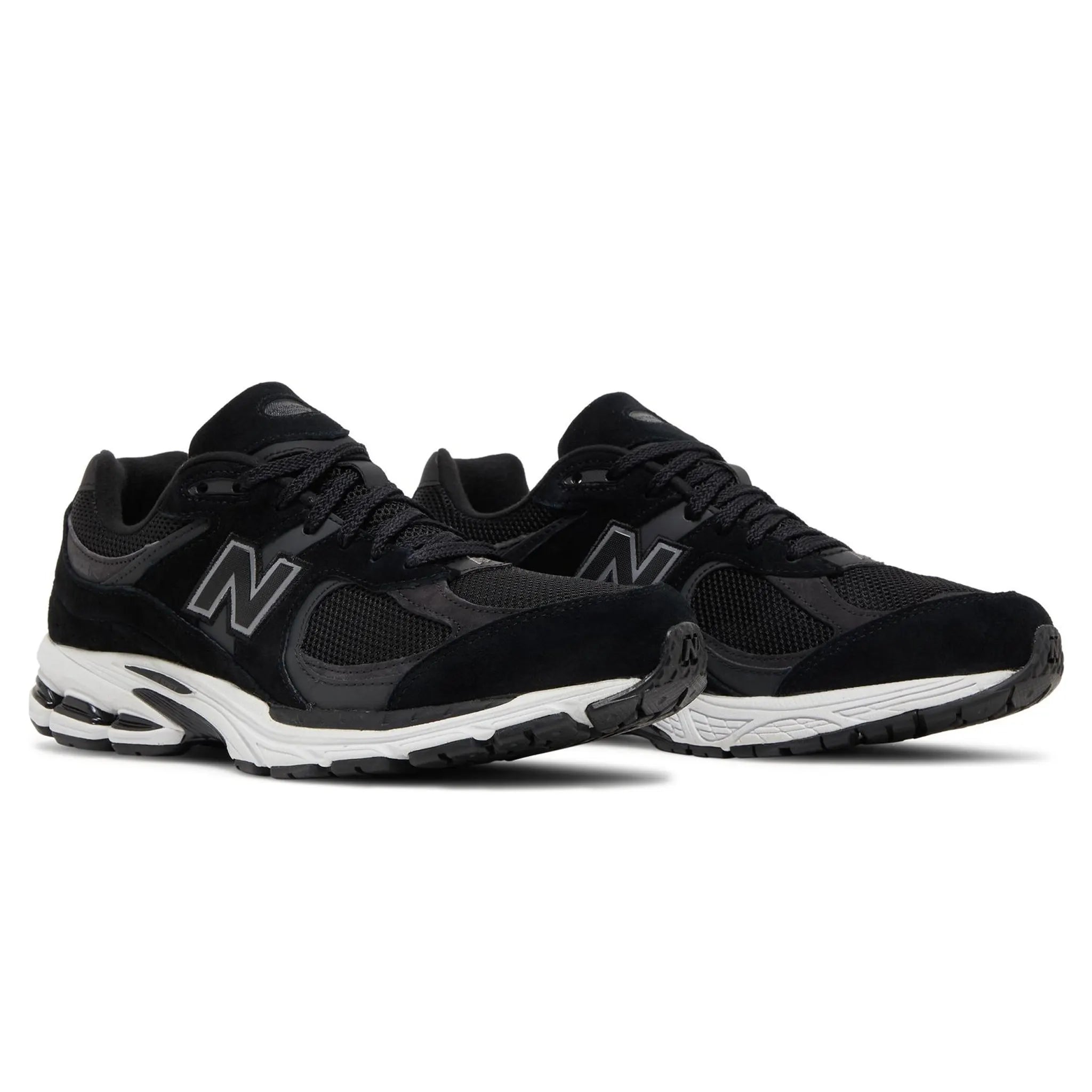 Front side view of New Balance 2002R Black Sneakers M2002RBK