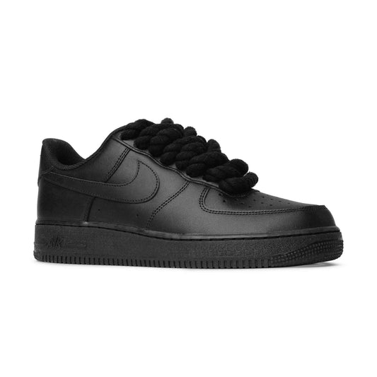 Nike Air Force 1 Low Rope Lace Black (GS)