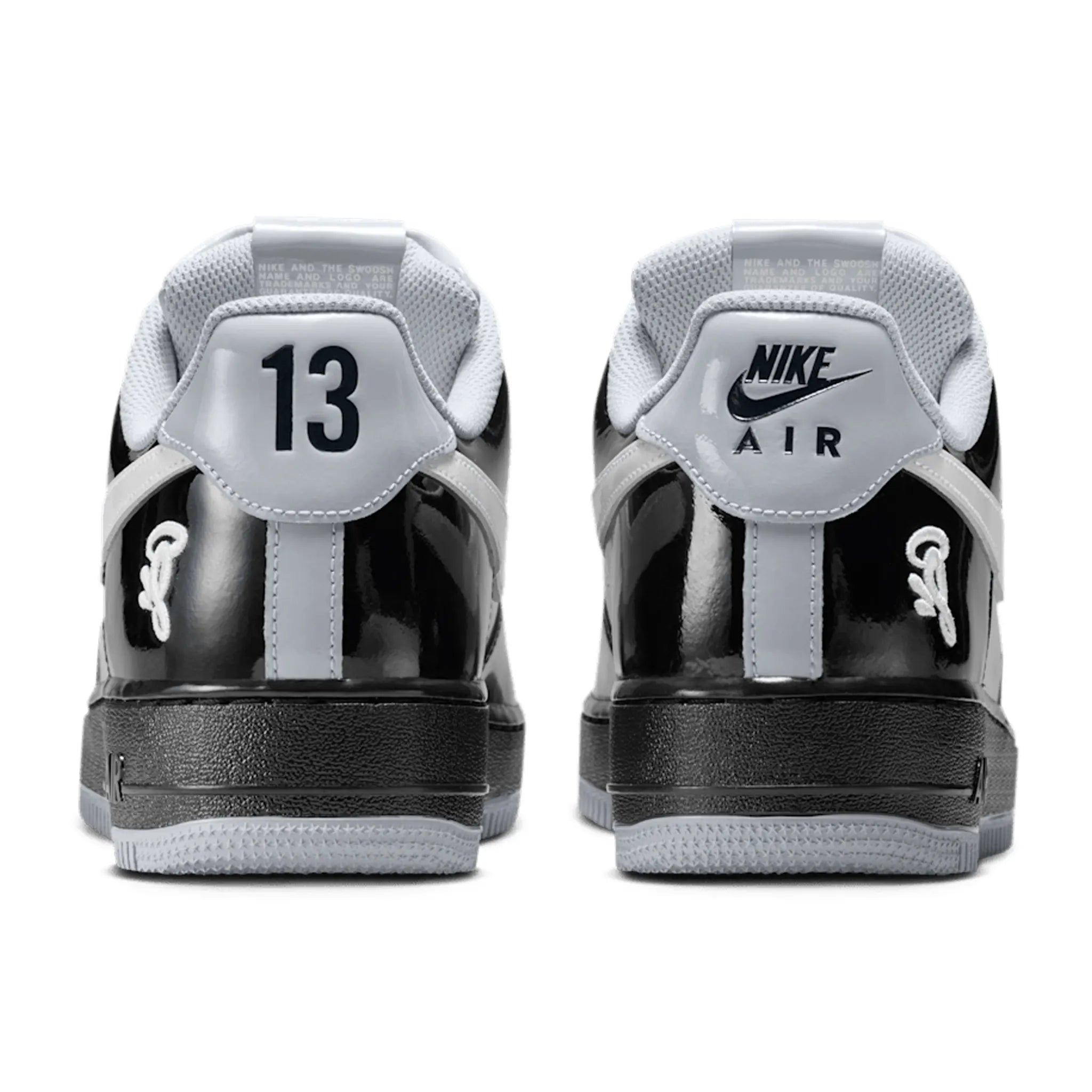 Back View of Nike Air Force 1 Low x Central Cee x Syna White Smoke Grey