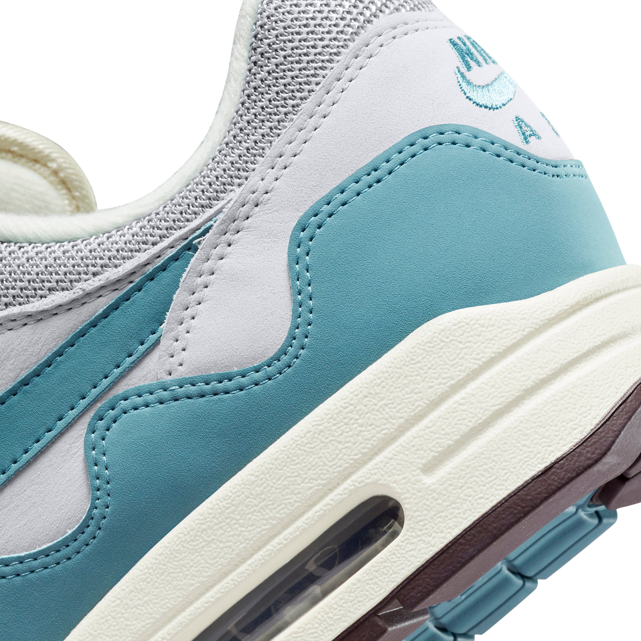 Back view of Nike Air Max 1 Patta Waves Noise Aqua (With Bracelet) DH1348-004