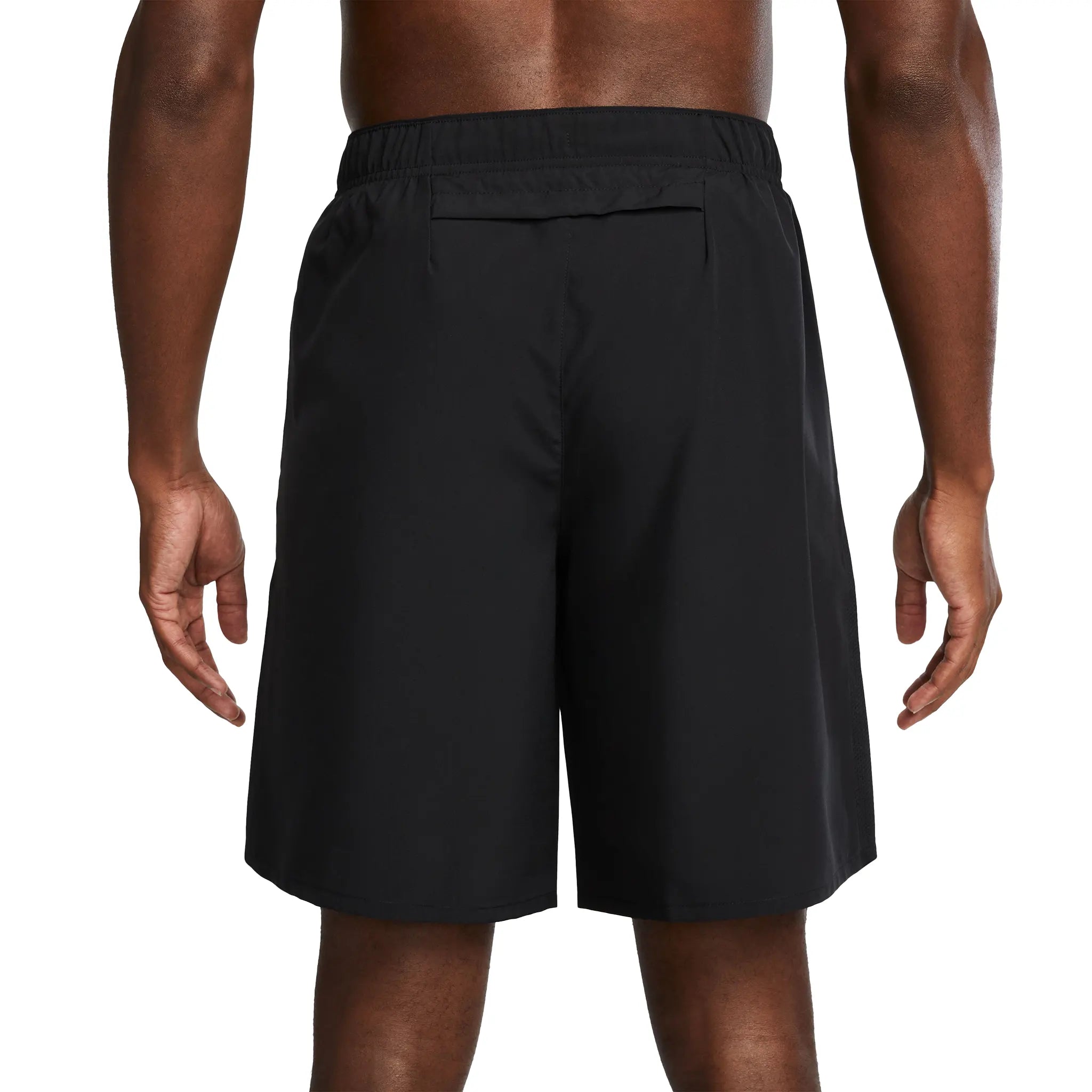 Model Back view of Nike Challenger 7-Inch Black Shorts CZ9067-010
