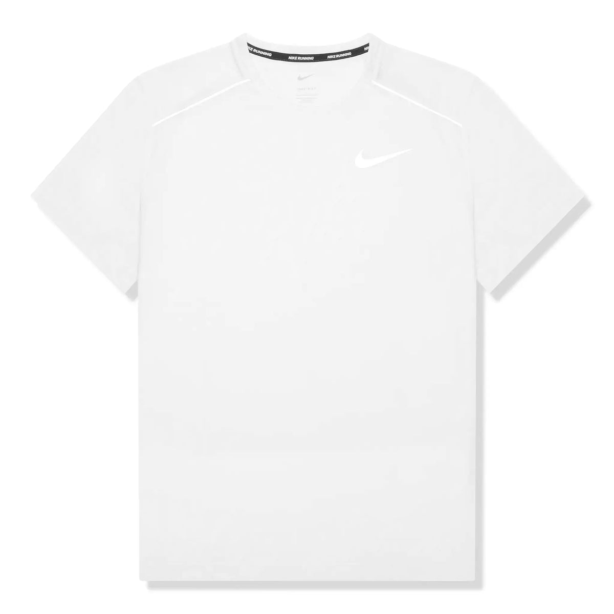 Nike Dri-FIT White Miler Running T Shirt AJ7566-100