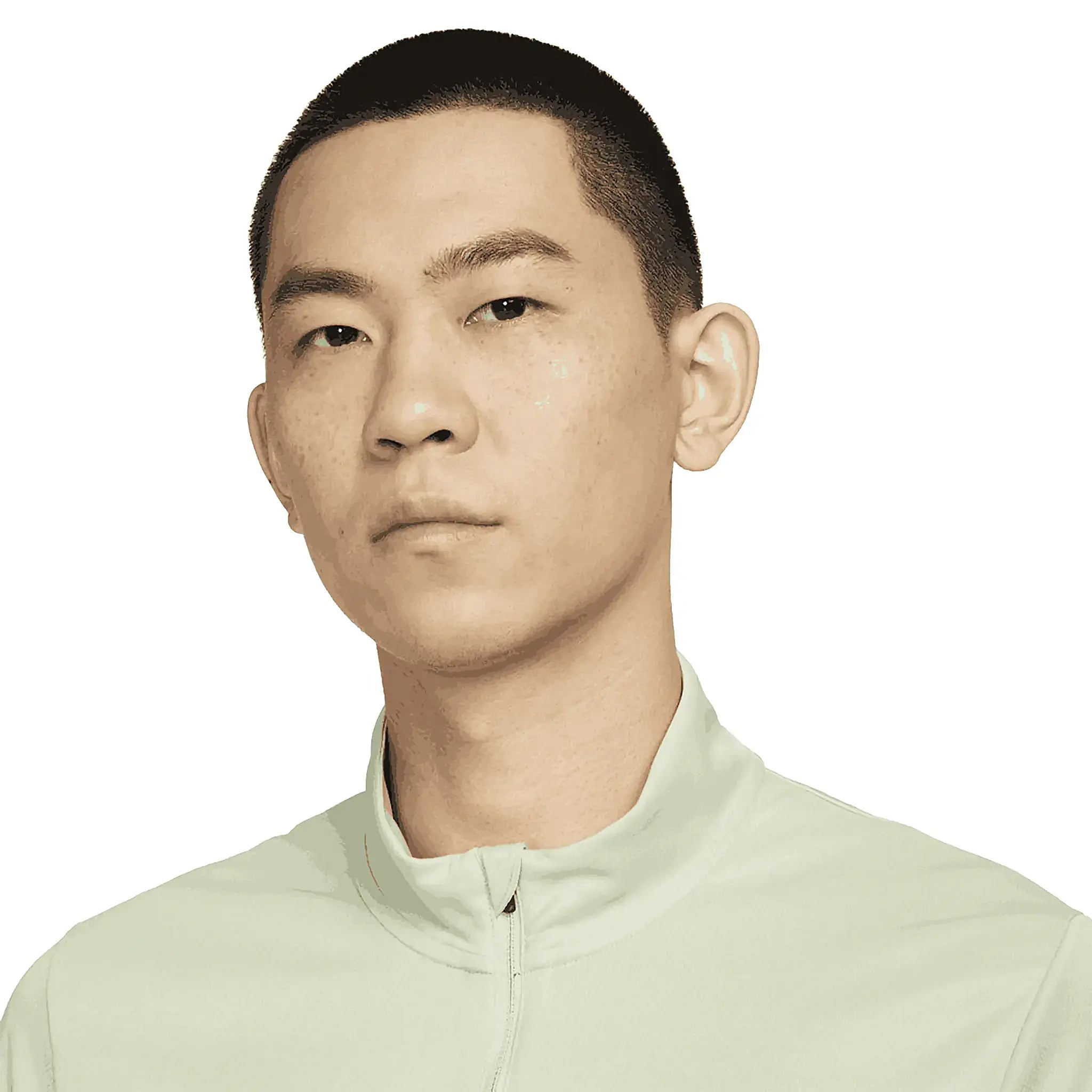 Model Detail view of Nike Dri-FIT Olive Aura Half-Zip Training Top FQ2495-361