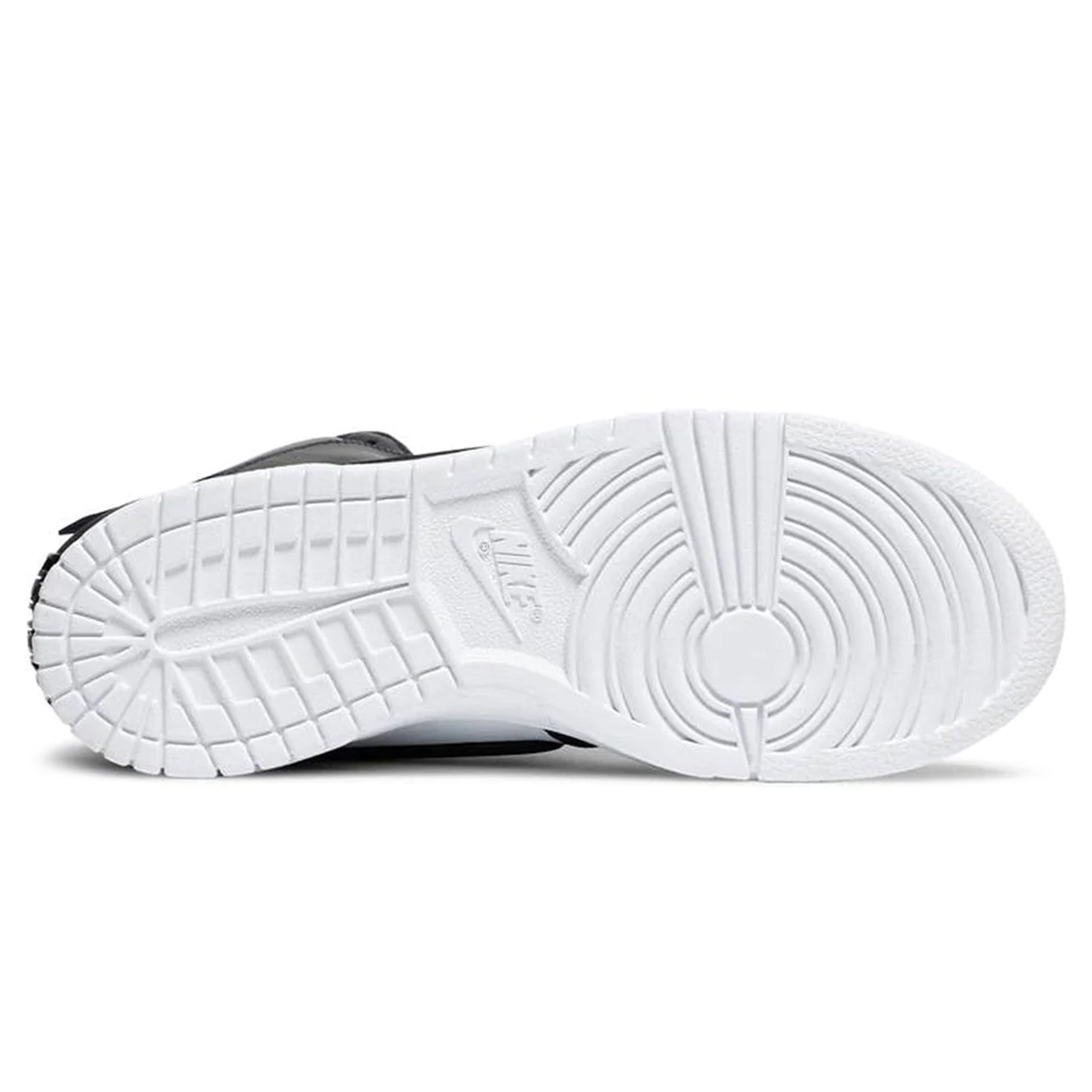 Sole view of Nike Dunk High Ambush Black White Sneaker CU7544-001
