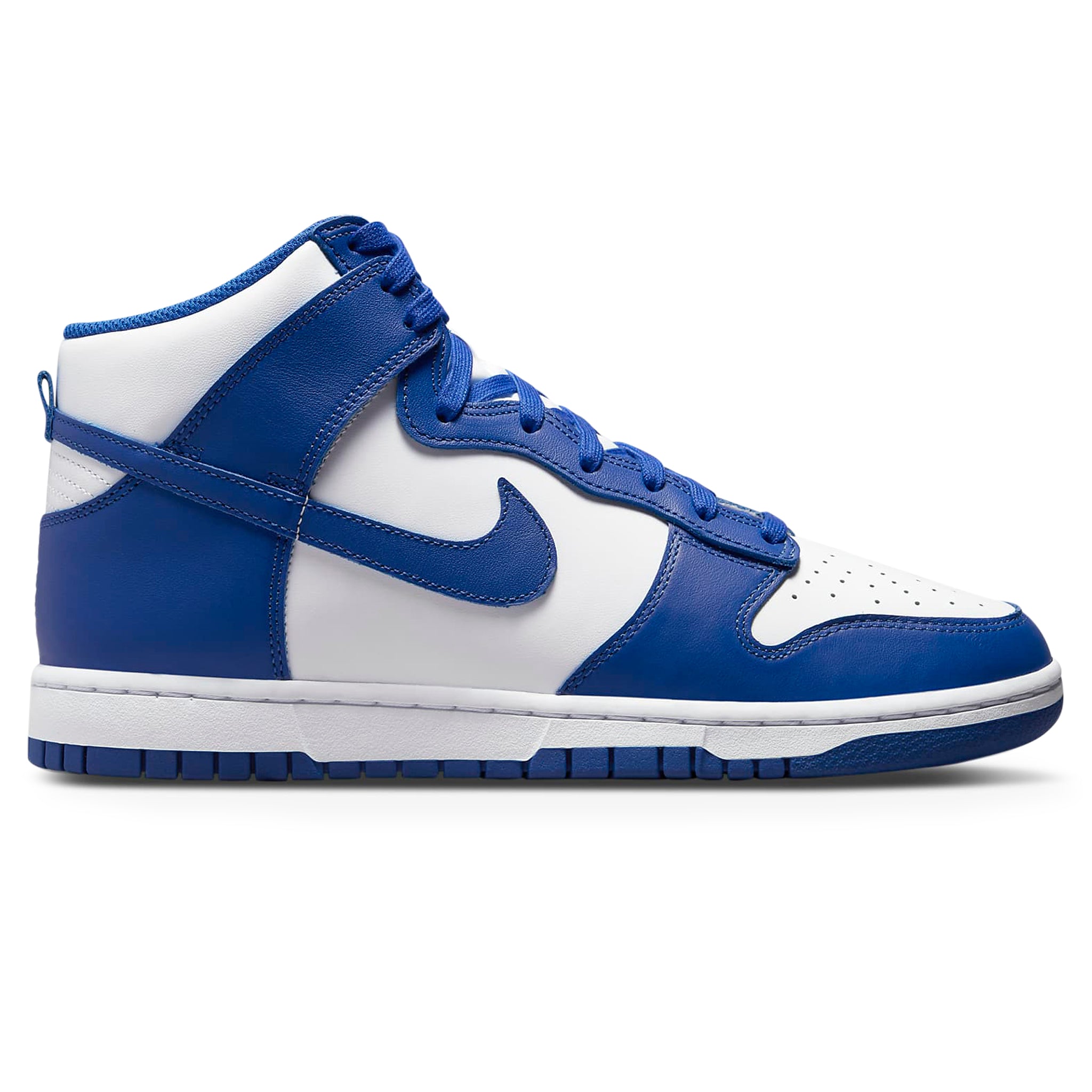 Side view of Nike Dunk High Game Royal Sneaker DD1399-102