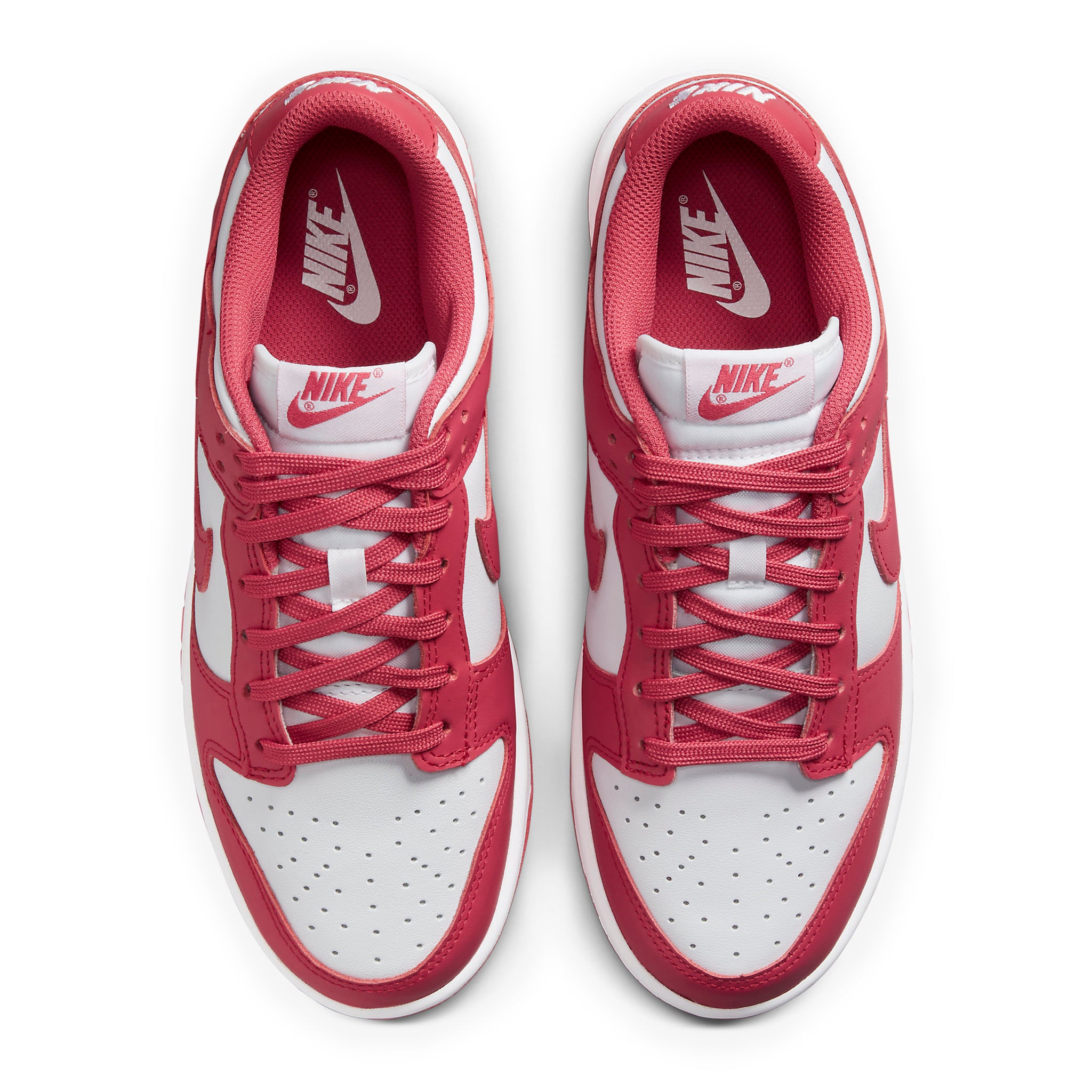 Top down view of Nike Dunk Low Archeo Pink (W) DD1503-111