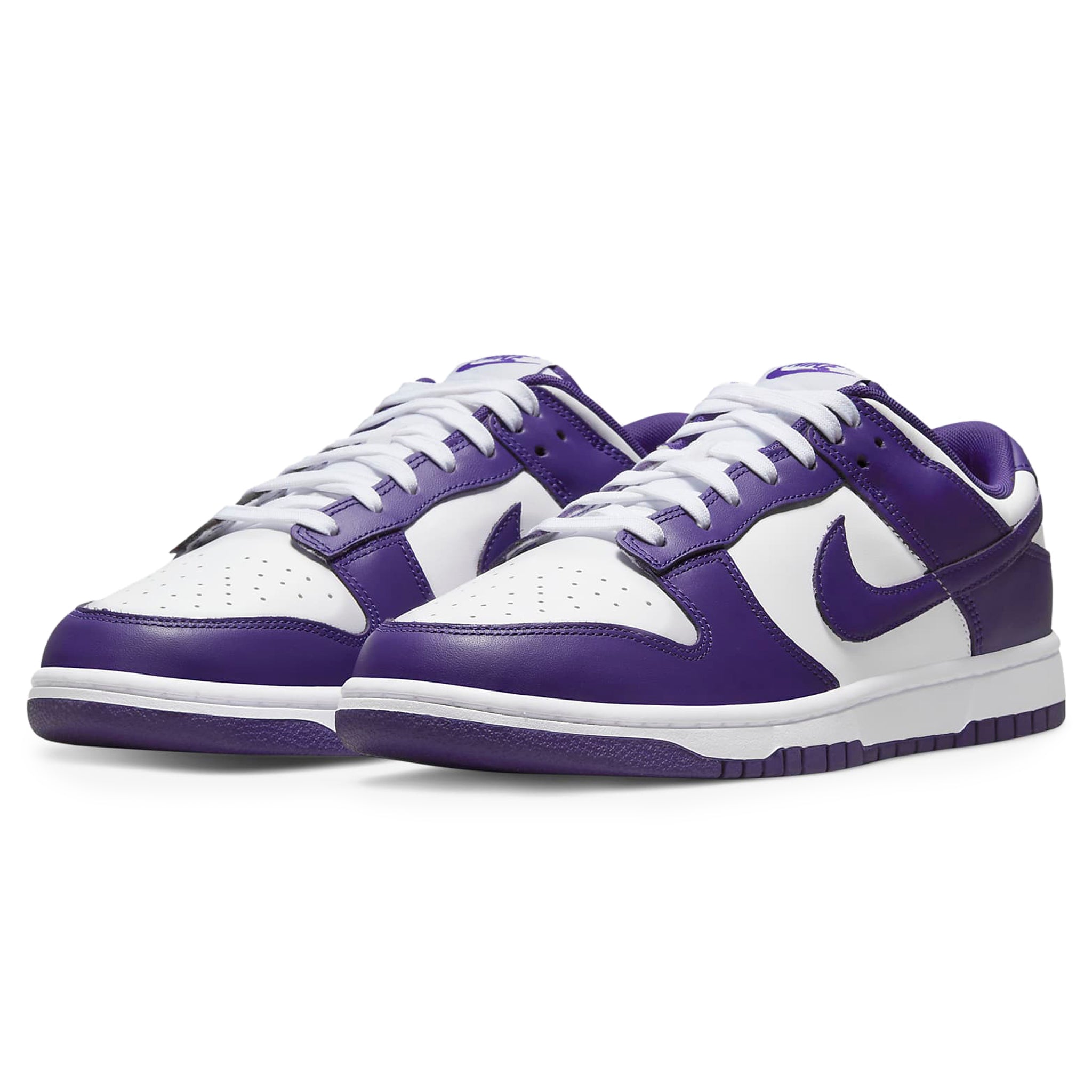 Front side view of Nike Dunk Low Championship Court Purple DD1391-104