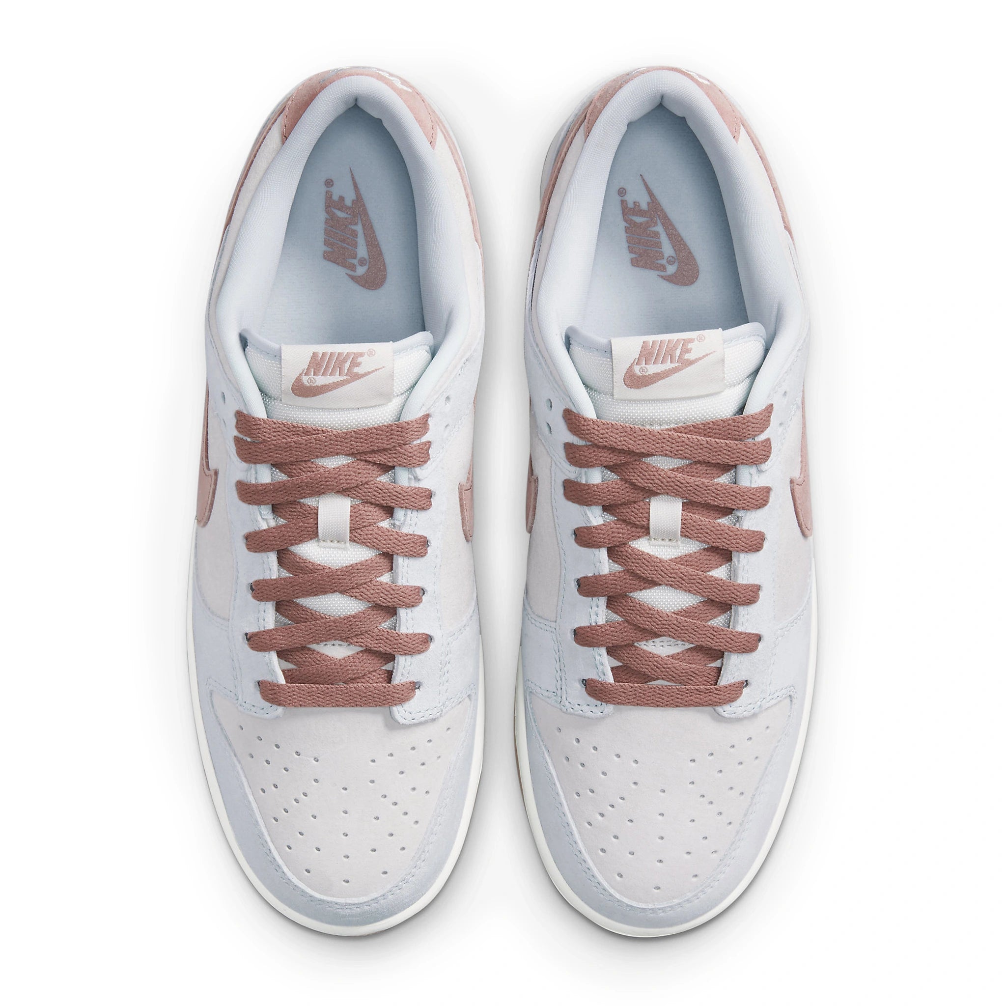 Top view of Nike Dunk Low Fossil Rose DH7577-001