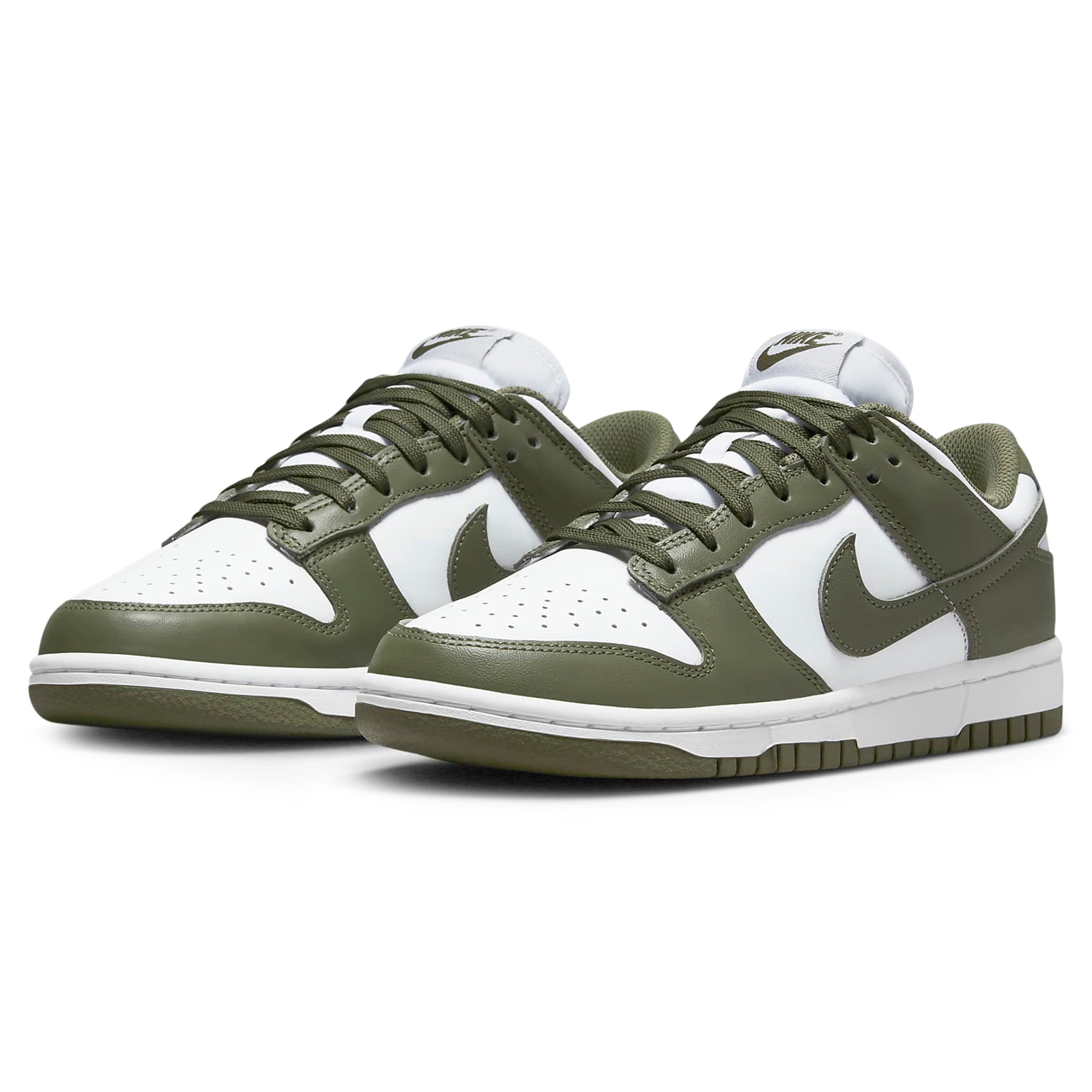 Front side view of Nike Dunk Low Medium Olive (W) DD1503-120