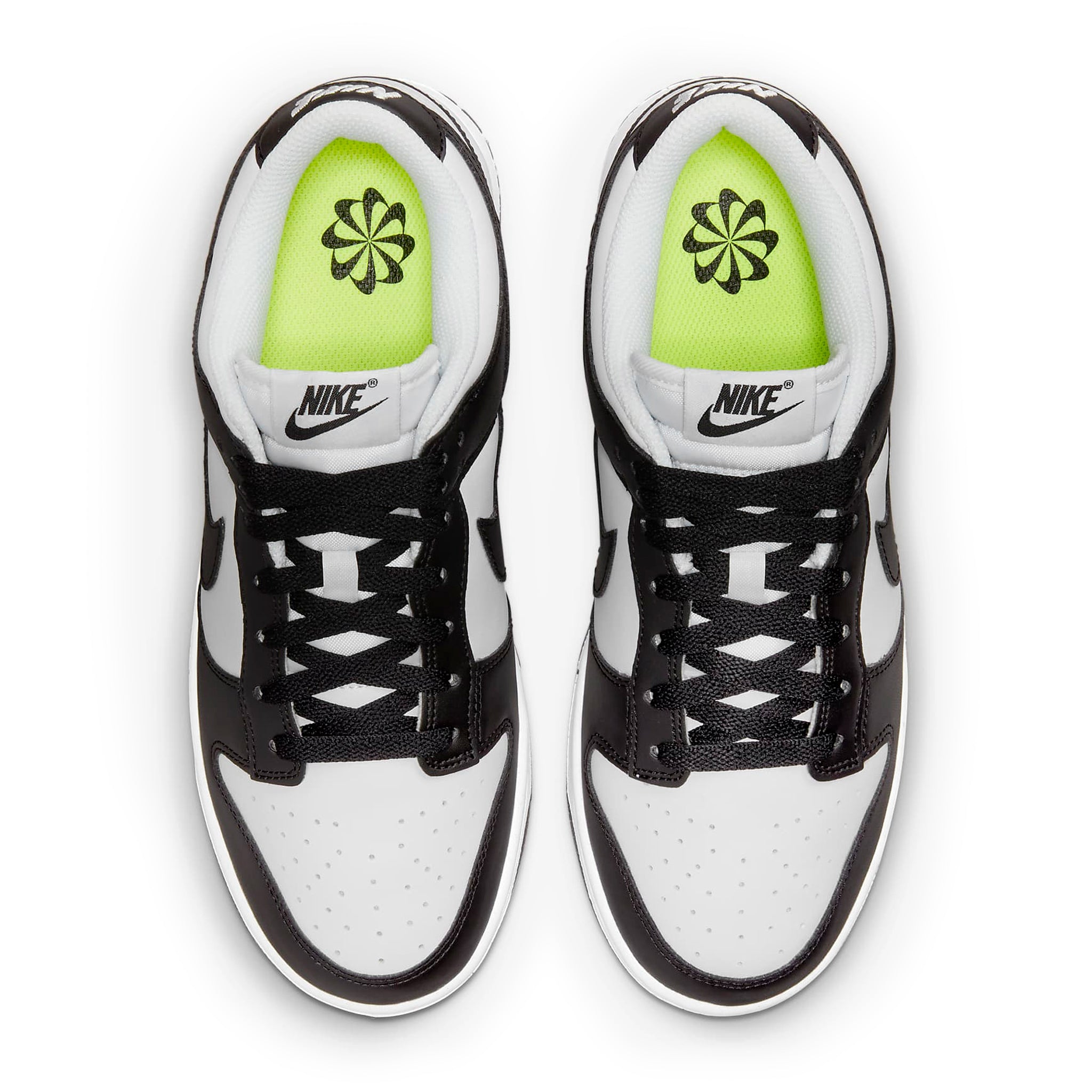 Top side view of Nike Dunk Low Next Nature Panda (W) DD1873-102