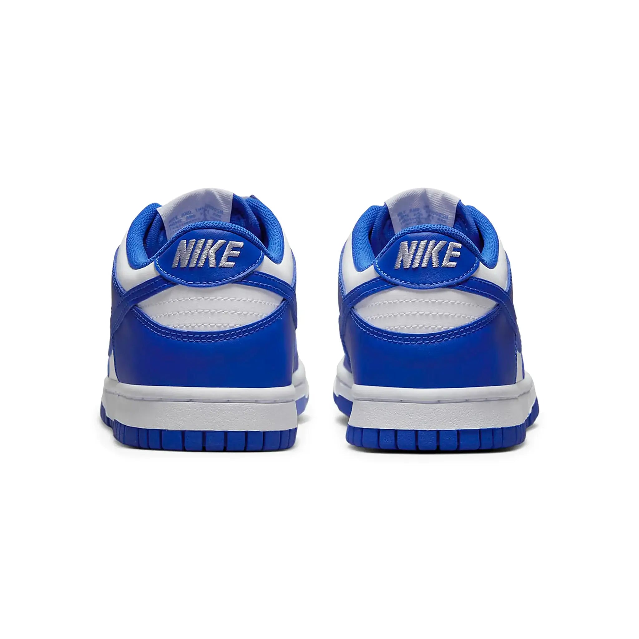 Back view of Nike Dunk Low Racer Blue (GS) DV7067-400