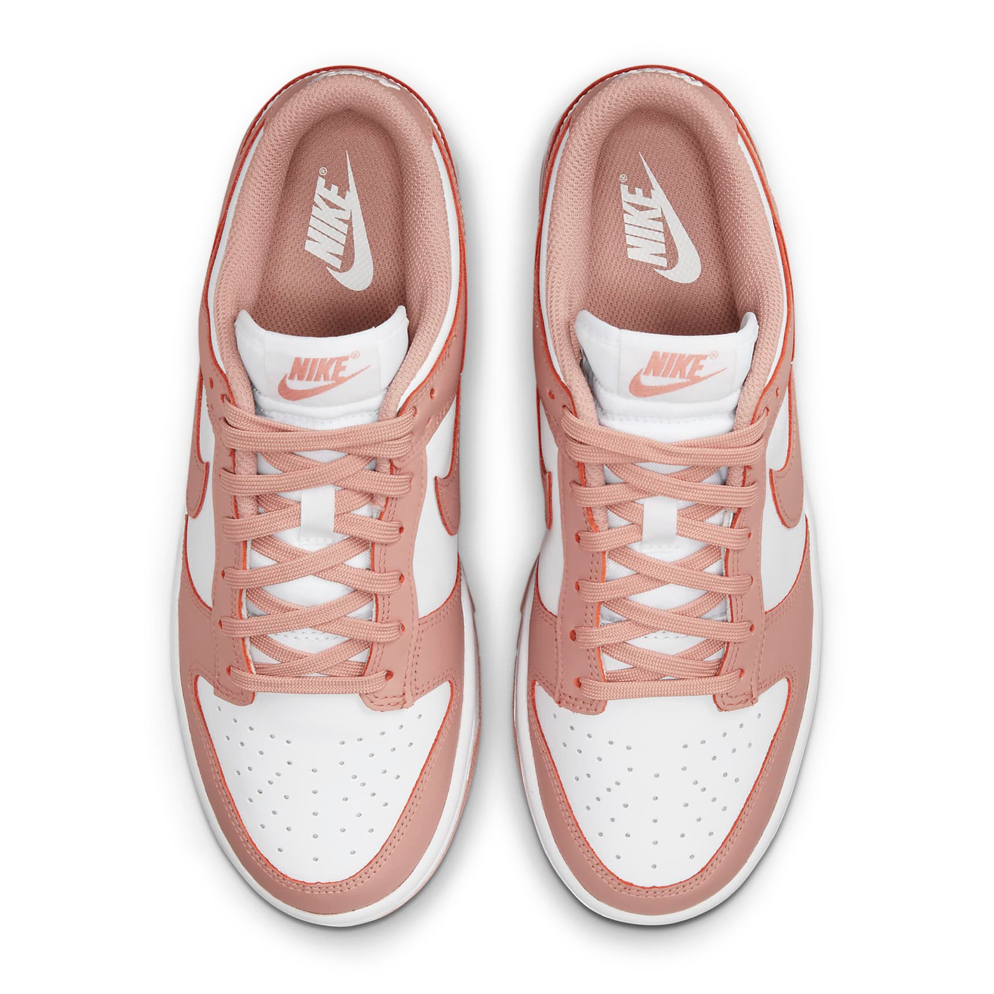 Top down view of Nike Dunk Low Rose Whisper (W) DD1503-118