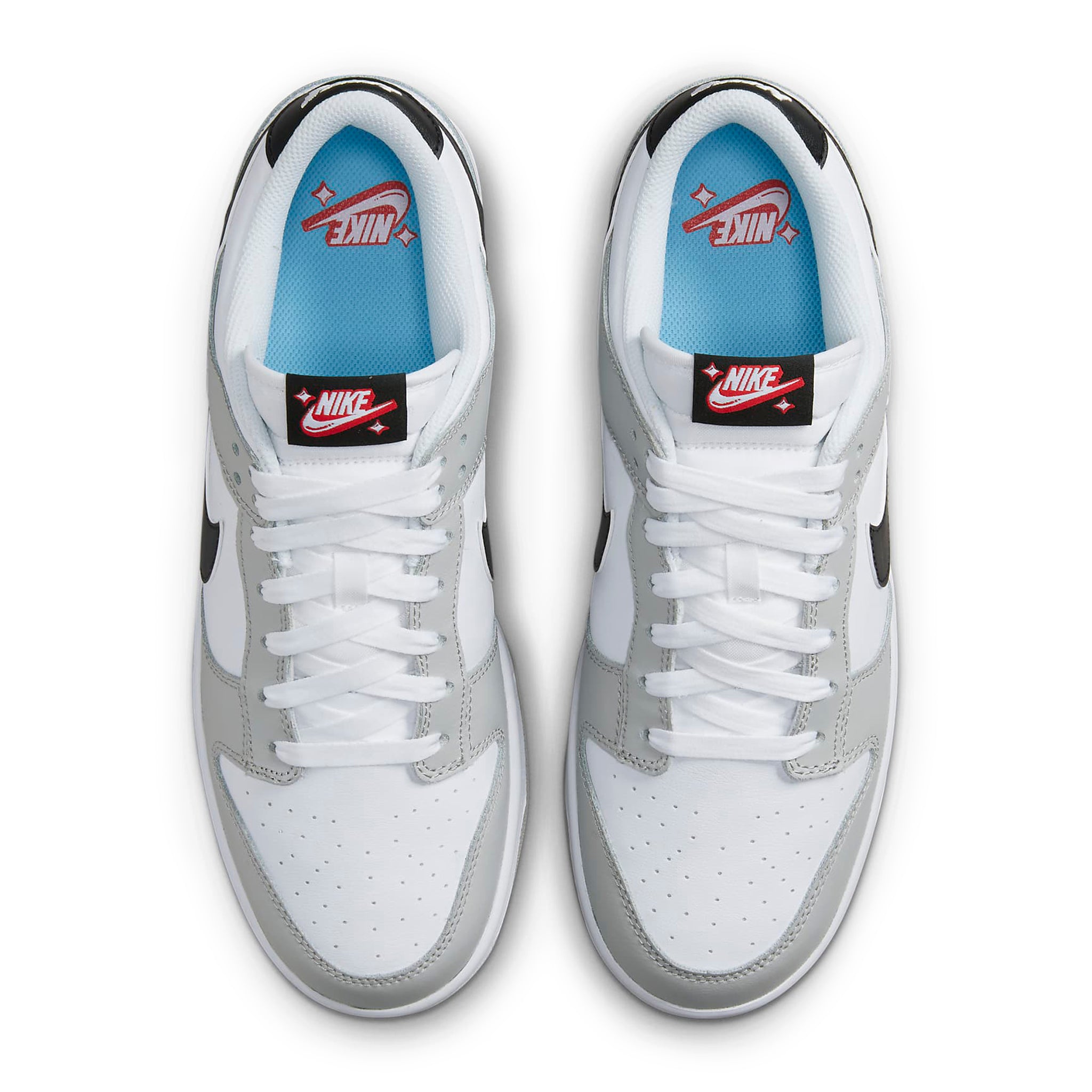 Top down view of Nike Dunk Low SE Jackpot DR9654-001