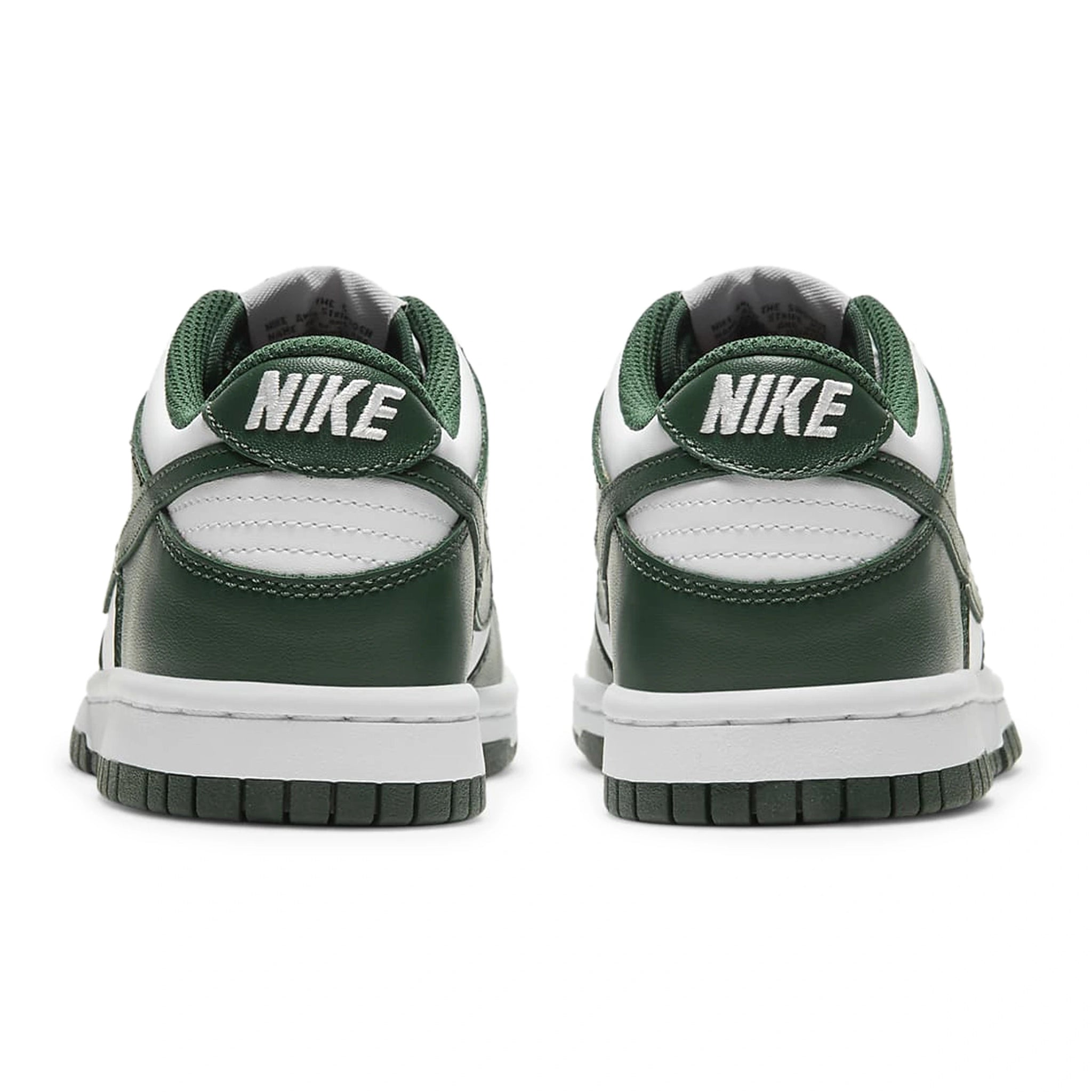Back view of Nike Dunk Low Spartan Green (2021) (GS) CW1590-102
