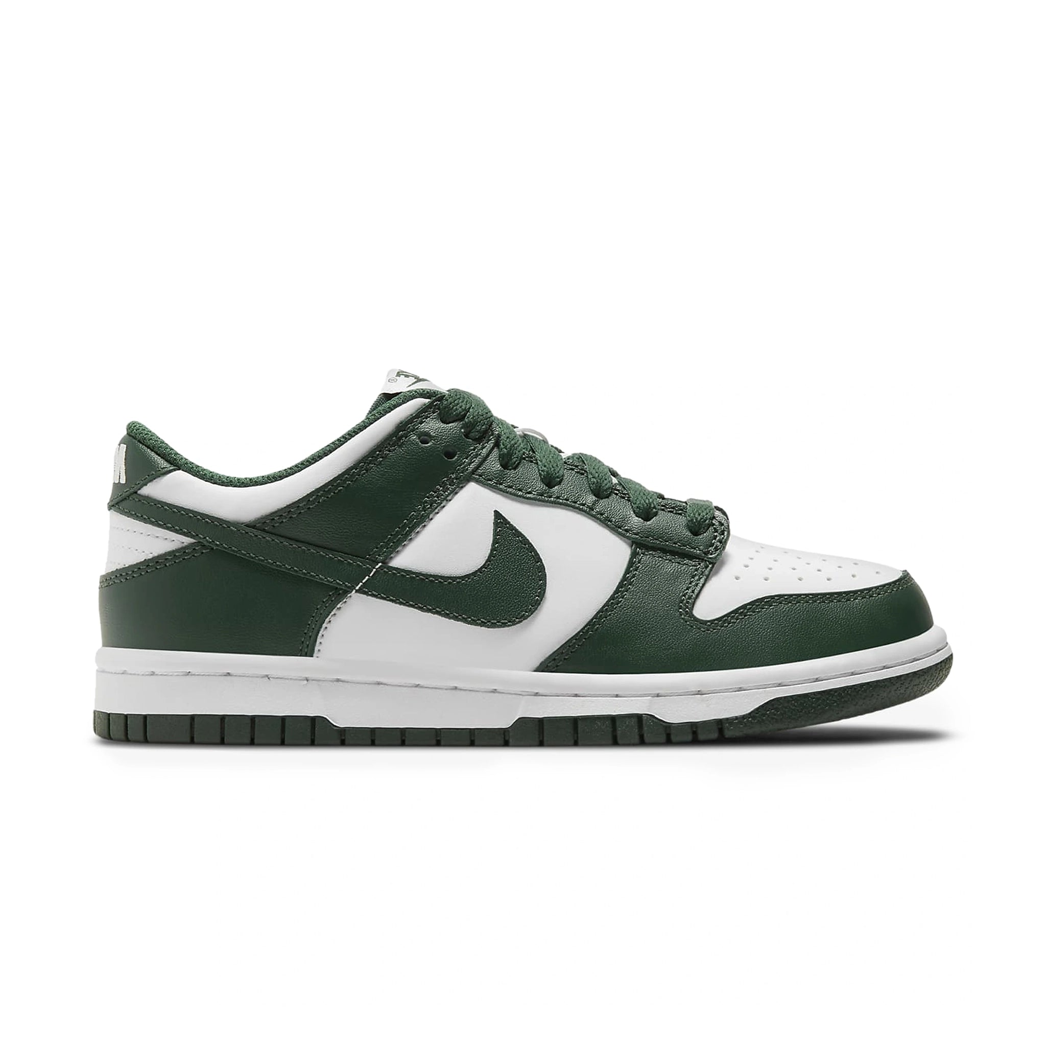 Side view of Nike Dunk Low Spartan Green (2021) (GS) CW1590-102