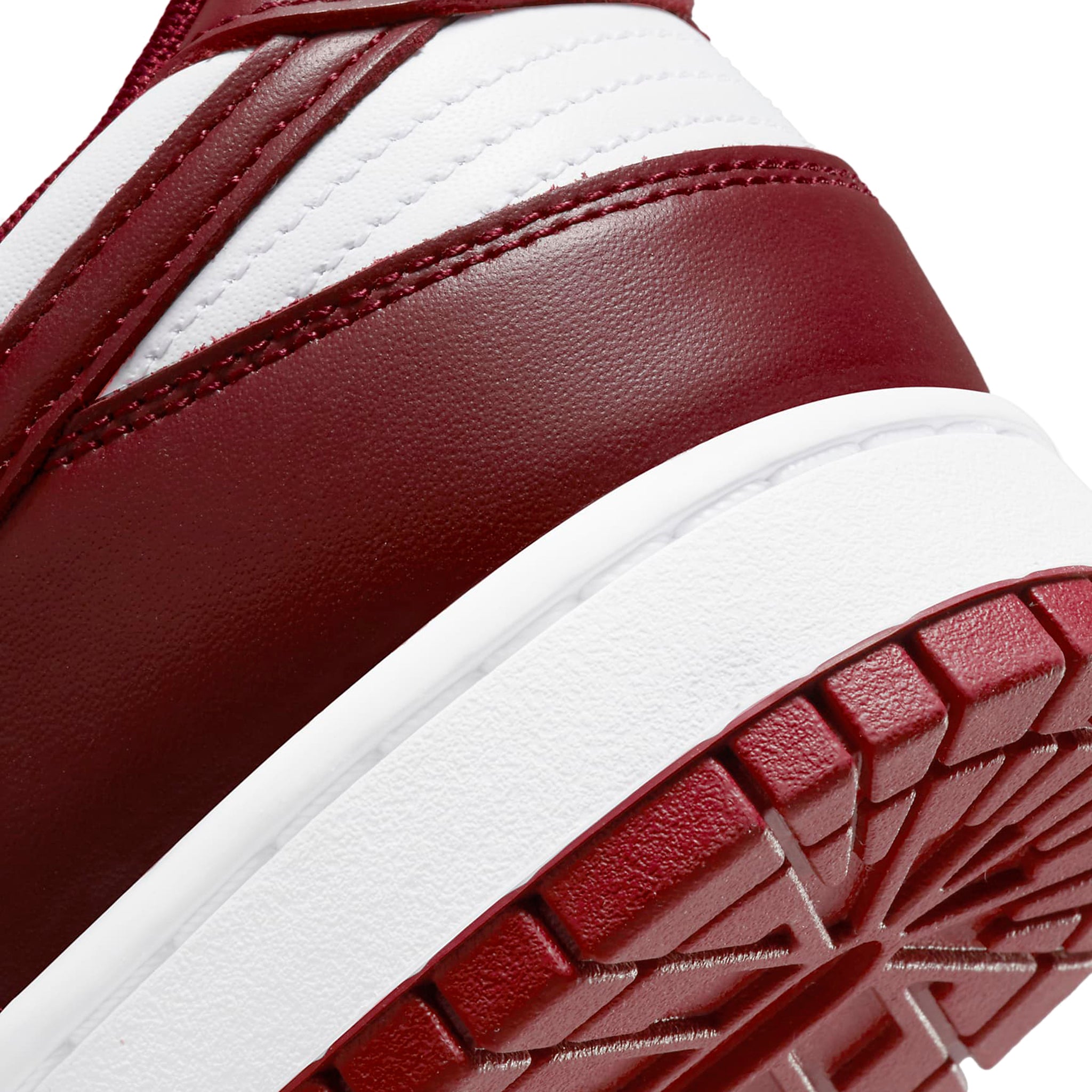 Back view of Nike Dunk Low Team Red D1391-601
